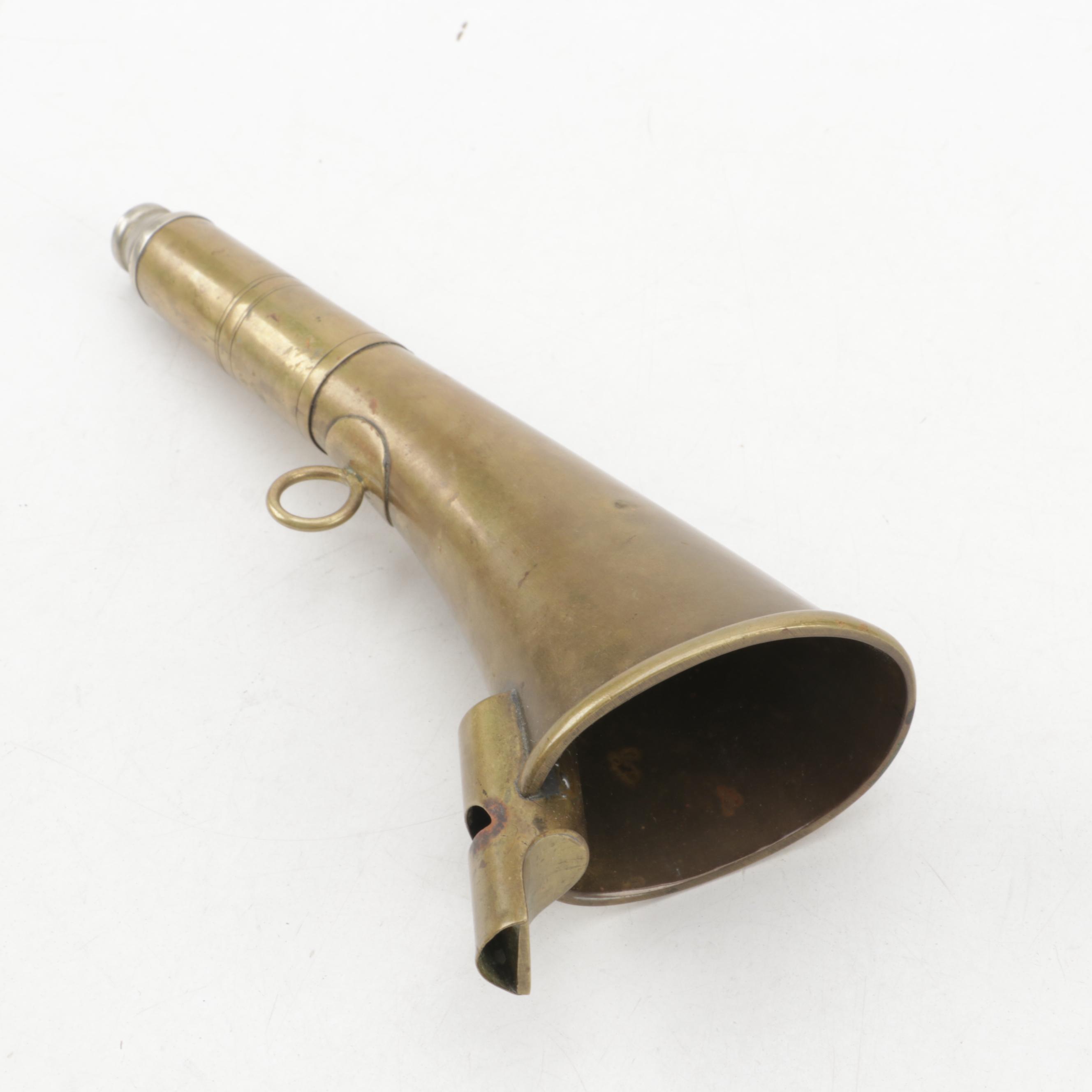 Antique Brass Fox Hunt Signaling Horns