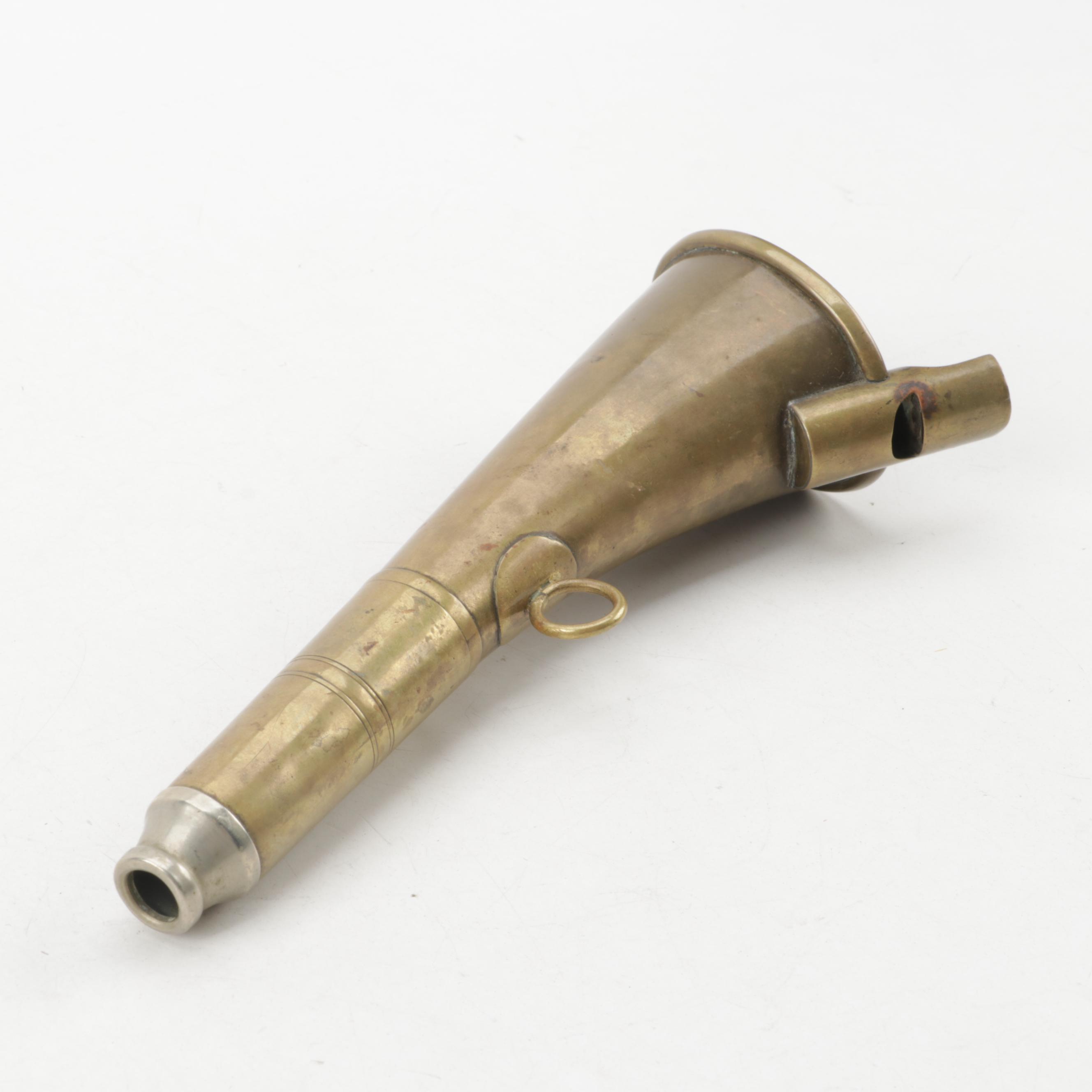 Antique Brass Fox Hunt Signaling Horns