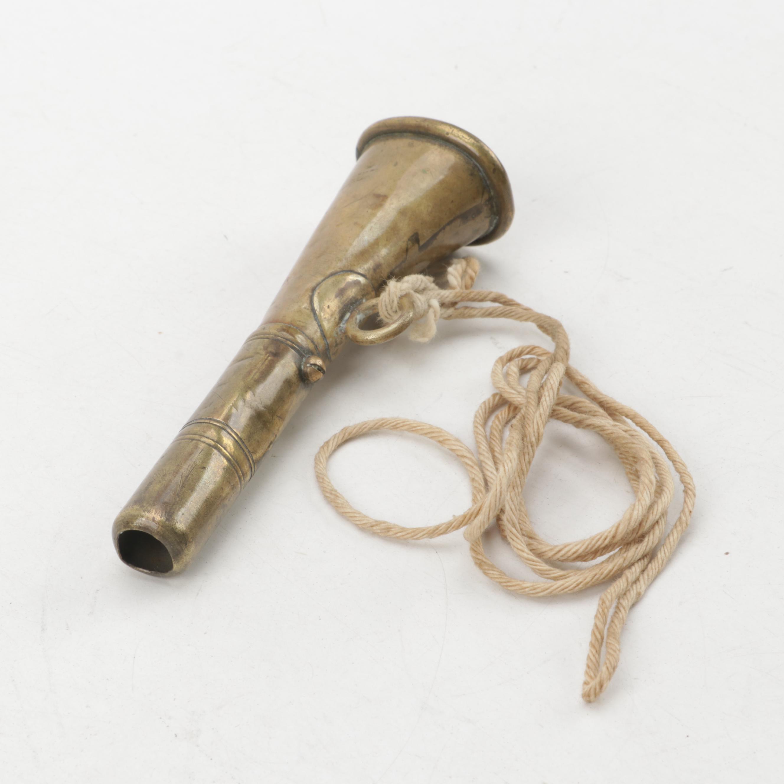 Antique Brass Fox Hunt Signaling Horns