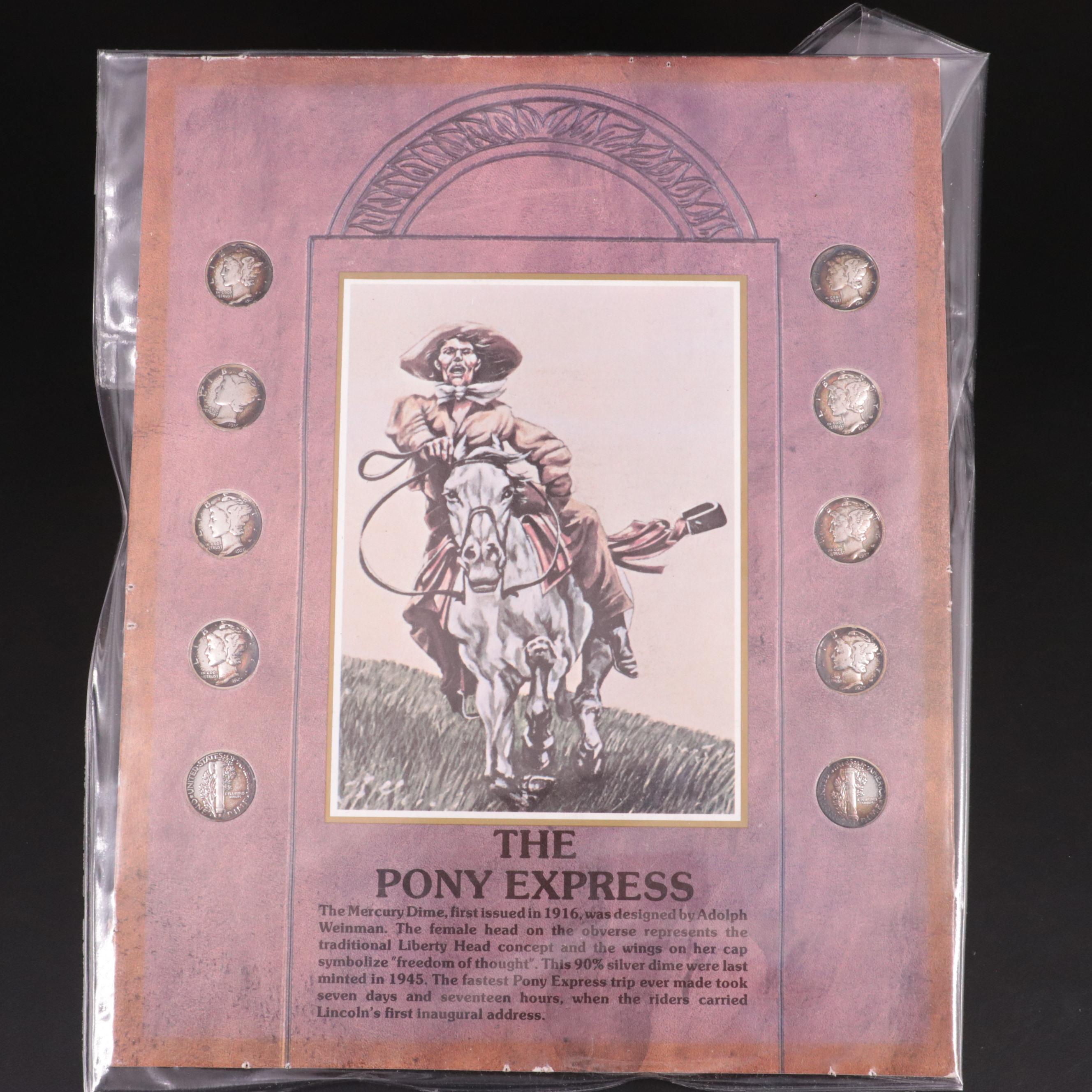 "Two Coin Sets  the "Silver Story" and "Pony Express" Coin  Sets