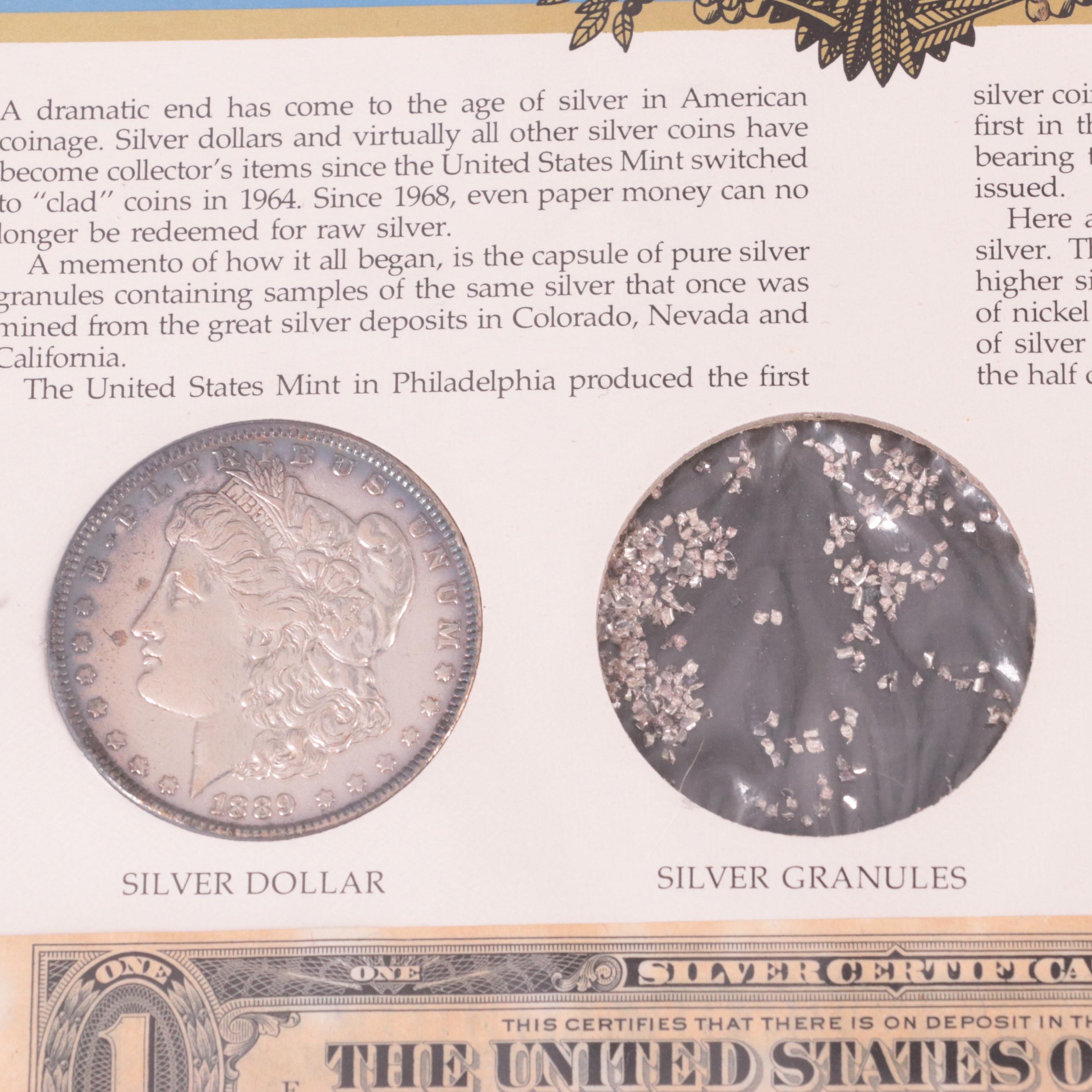 "Two Coin Sets  the "Silver Story" and "Pony Express" Coin  Sets
