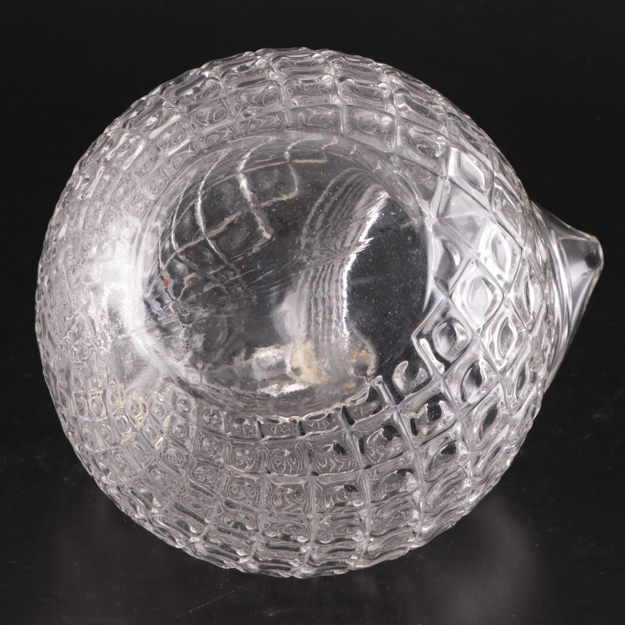 Tilt Ball Glass Pitcher with Fostoria "American Clear" Glass Pitcher and More