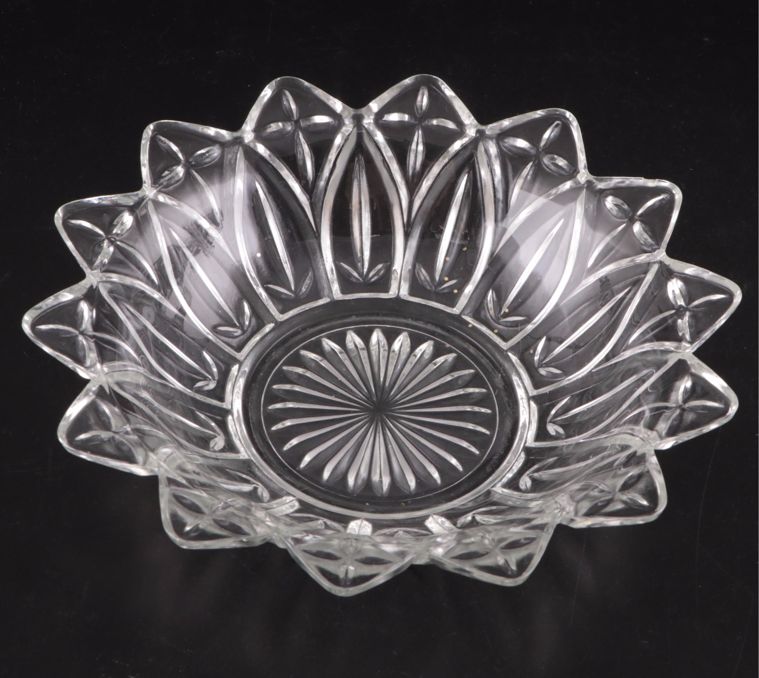 Tilt Ball Glass Pitcher with Fostoria "American Clear" Glass Pitcher and More