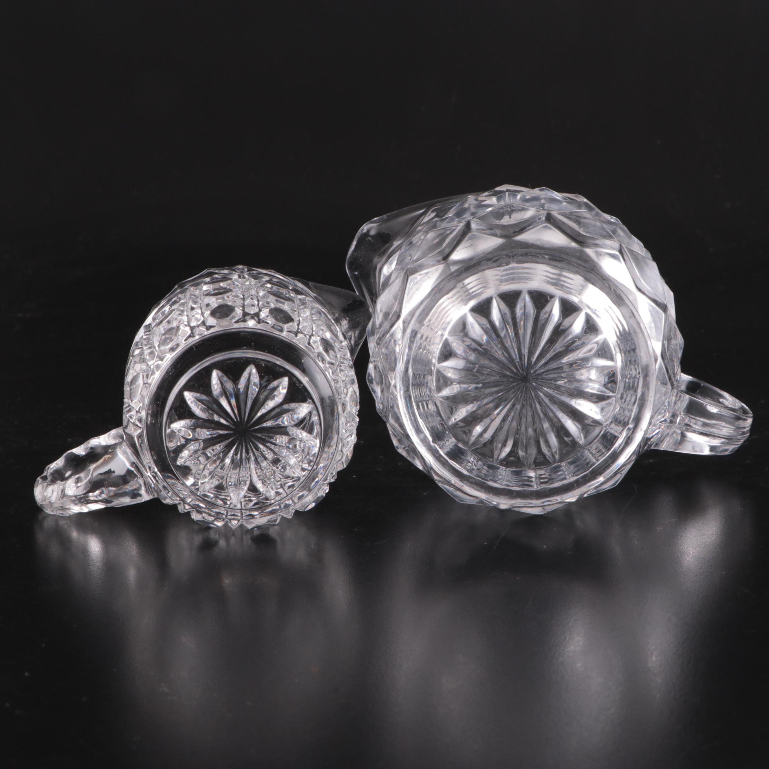 Tilt Ball Glass Pitcher with Fostoria "American Clear" Glass Pitcher and More