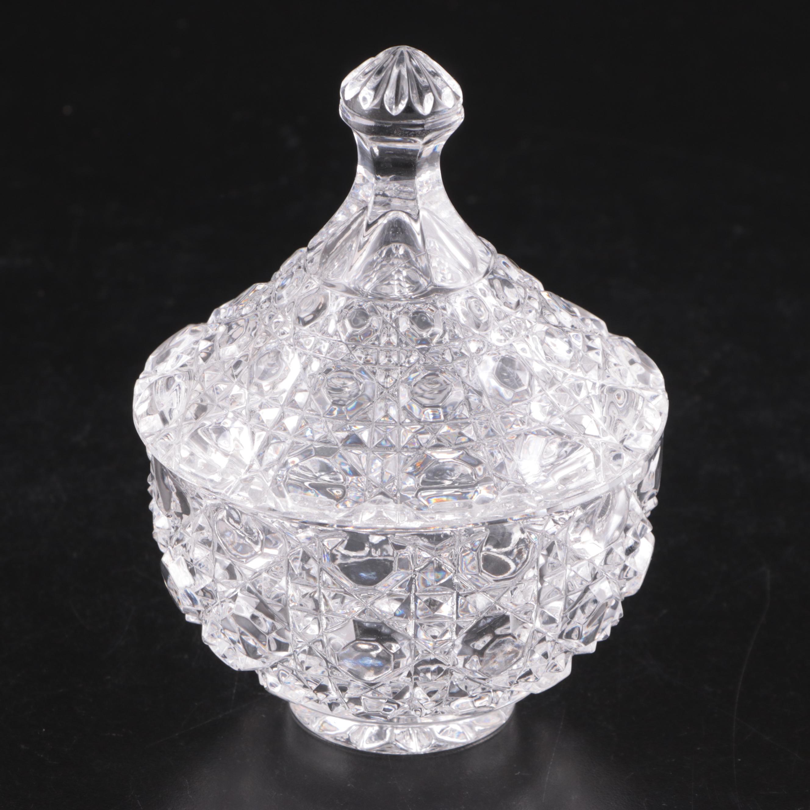 Tilt Ball Glass Pitcher with Fostoria "American Clear" Glass Pitcher and More