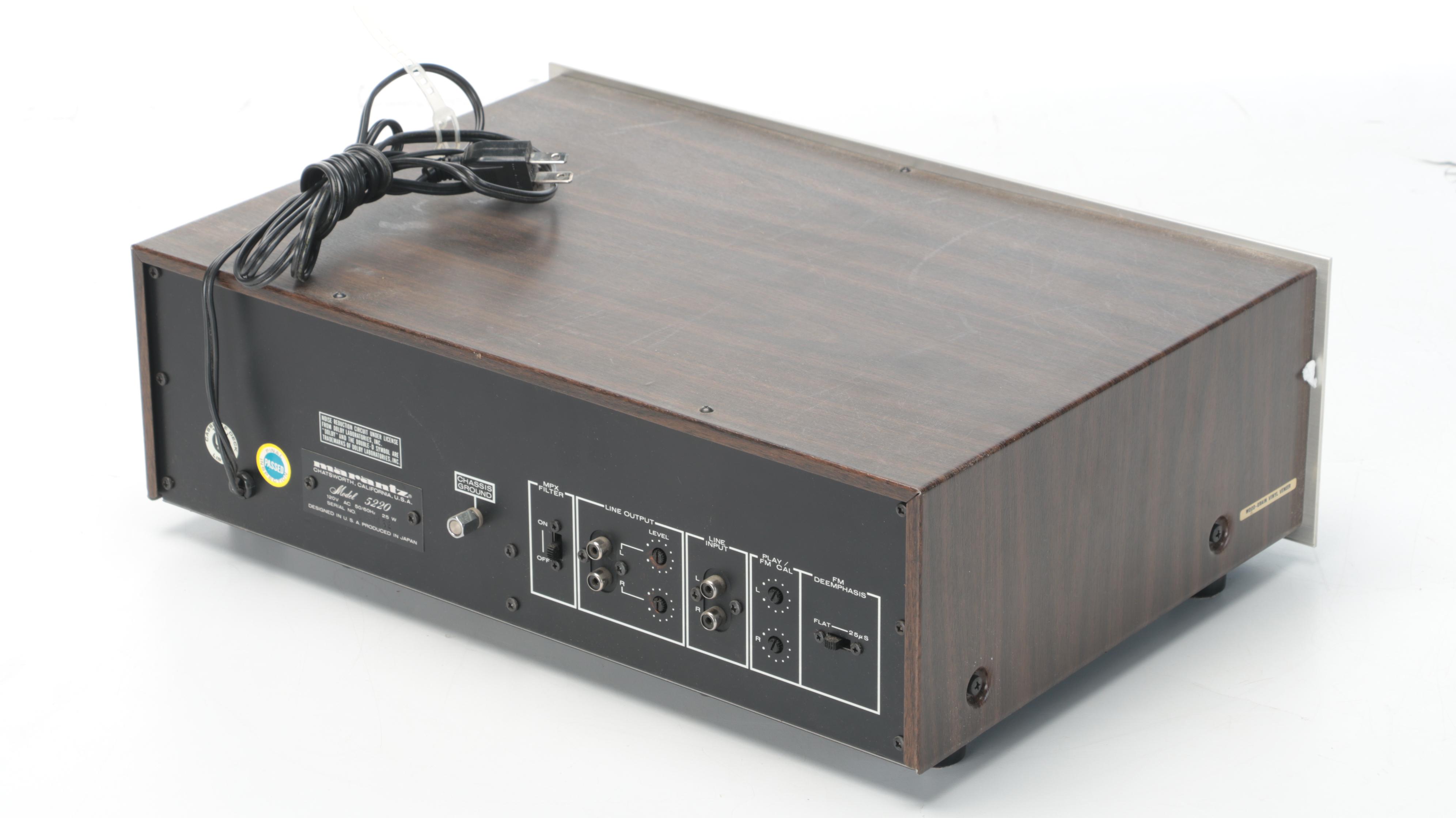 Marantz 5220 Stereo Cassette Deck, 1970s