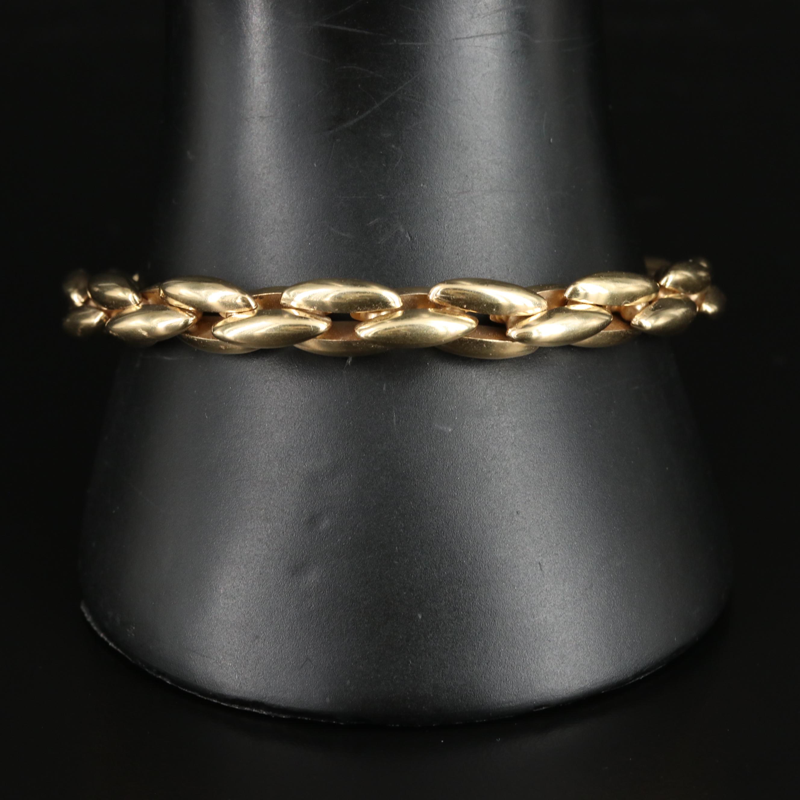 14K Boston Link Chain Bracelet