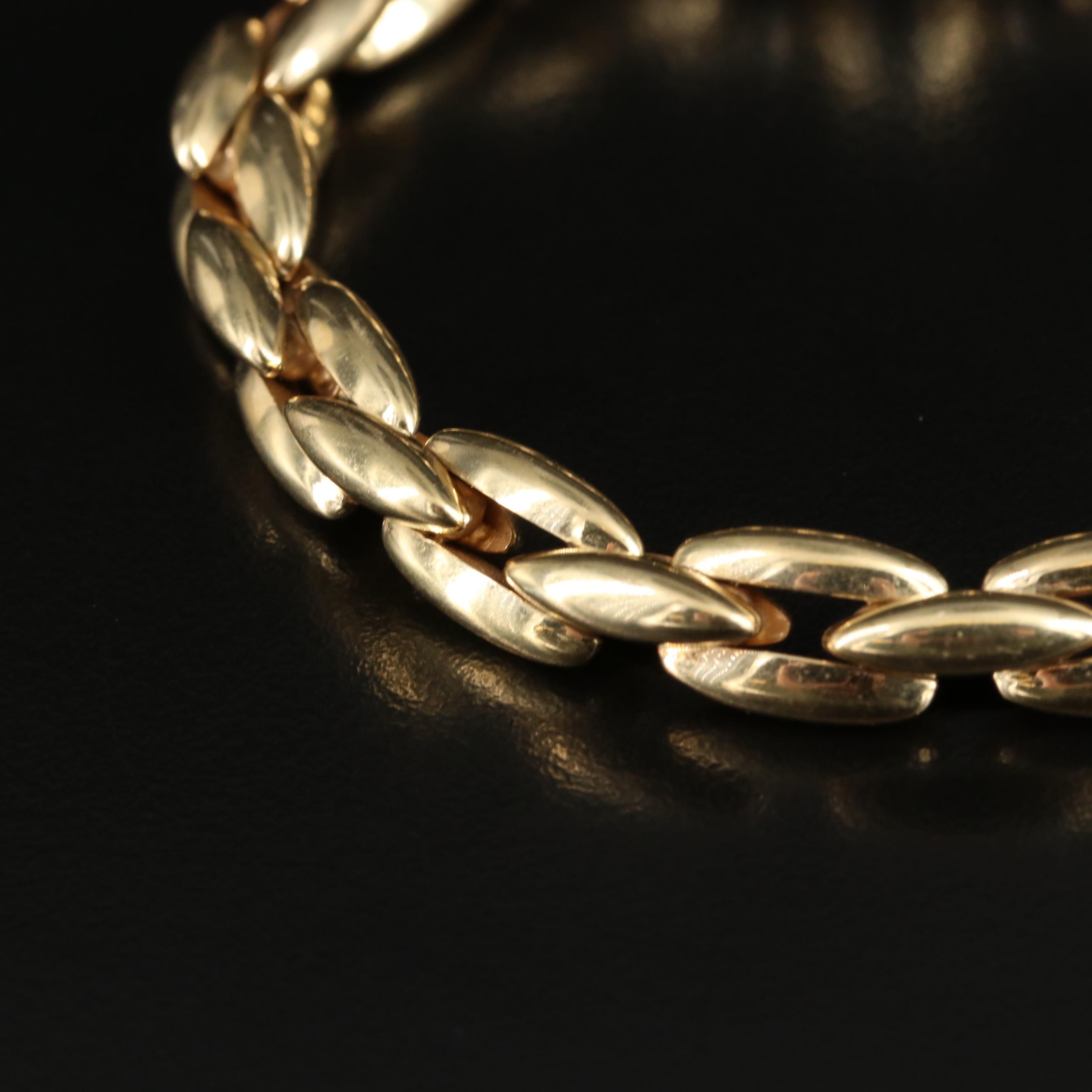14K Boston Link Chain Bracelet