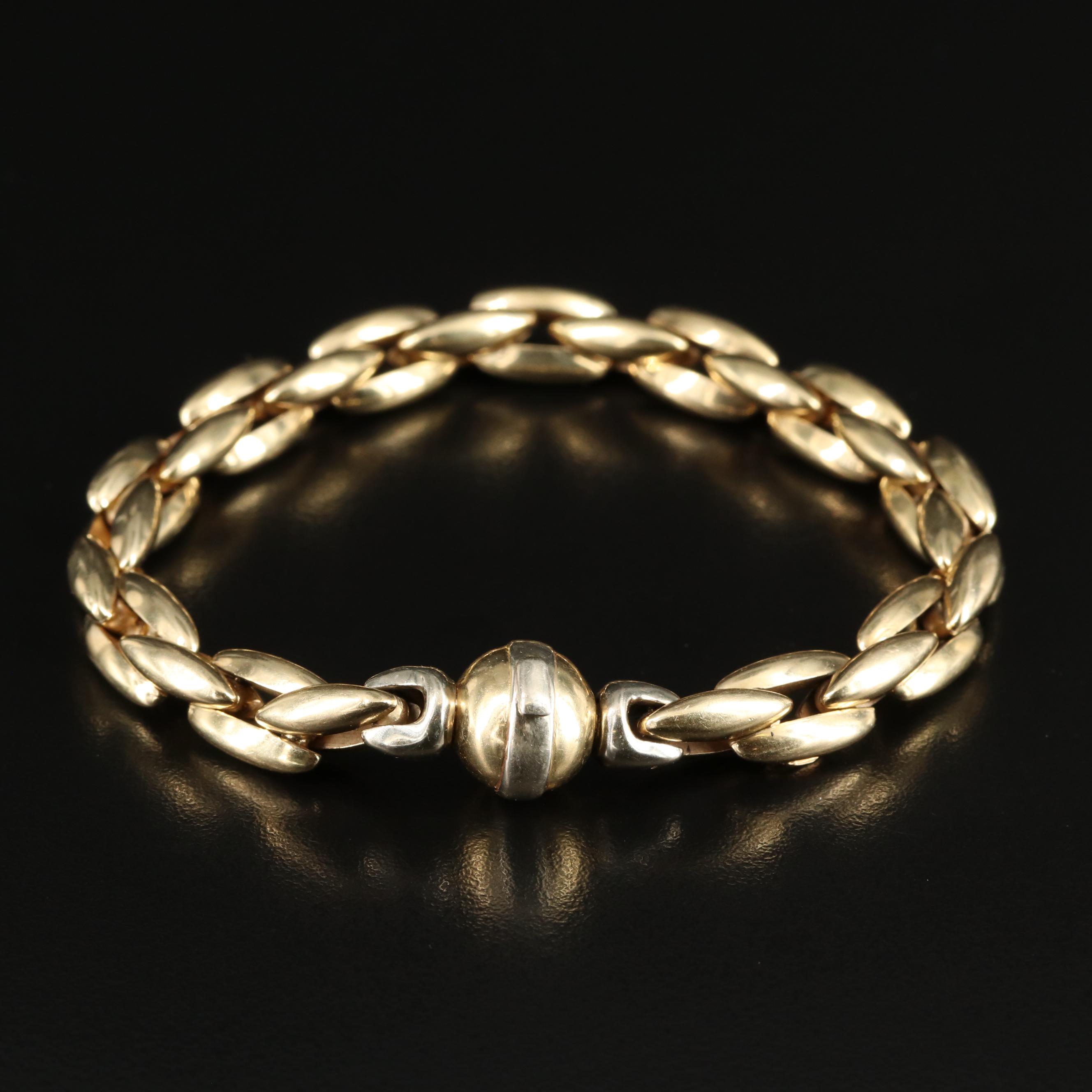 14K Boston Link Chain Bracelet