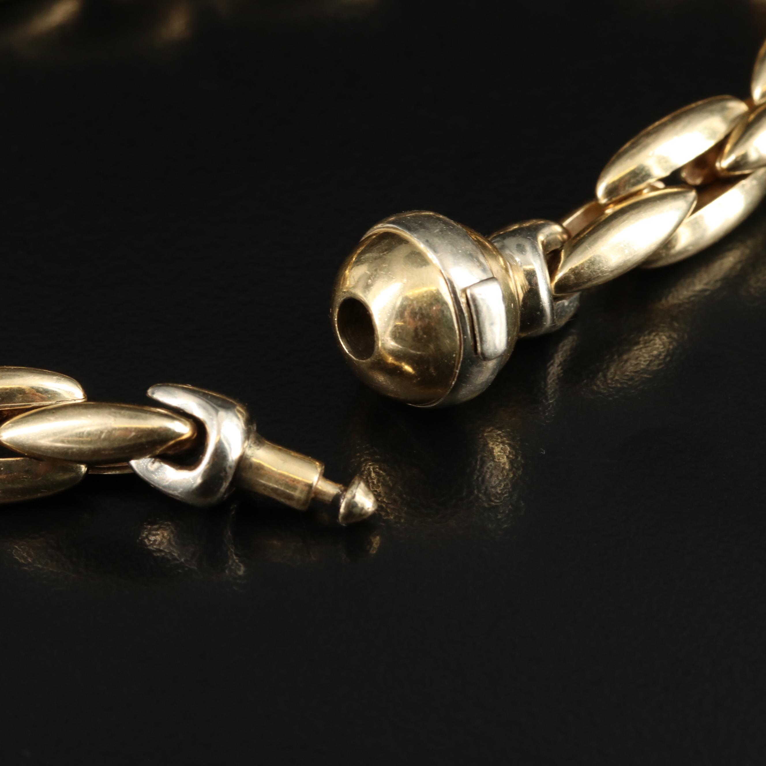 14K Boston Link Chain Bracelet