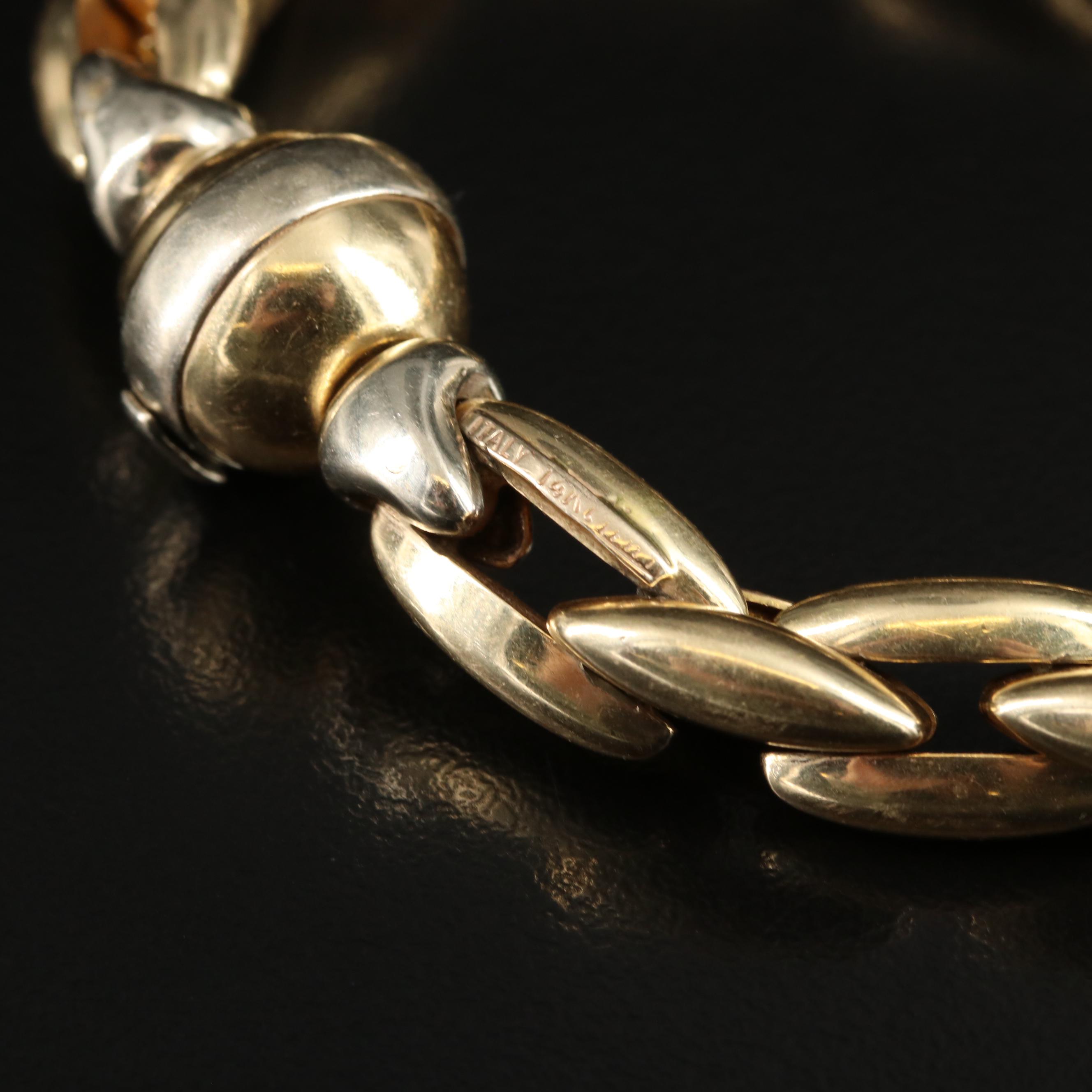 14K Boston Link Chain Bracelet
