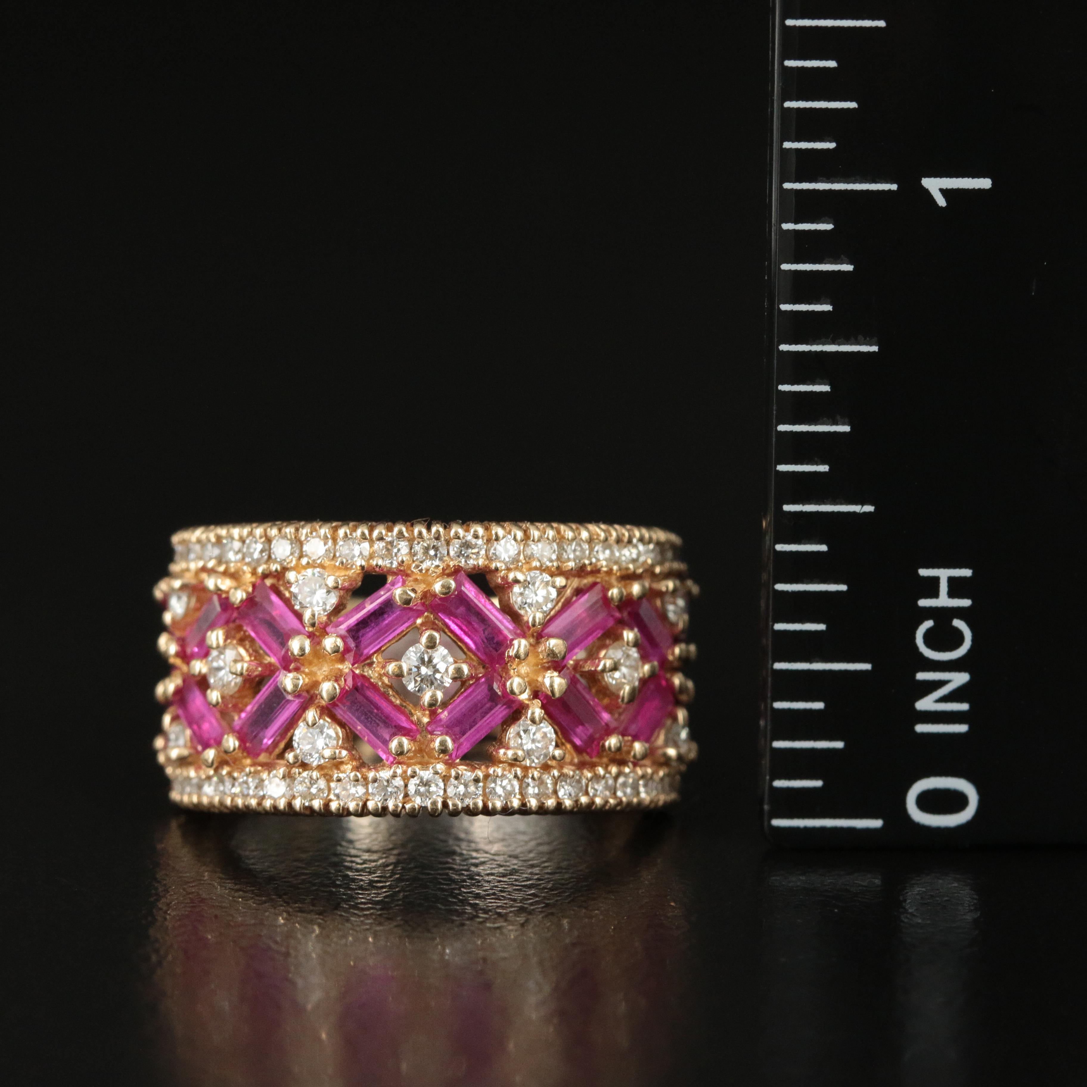 14K Ruby and Diamond Ring