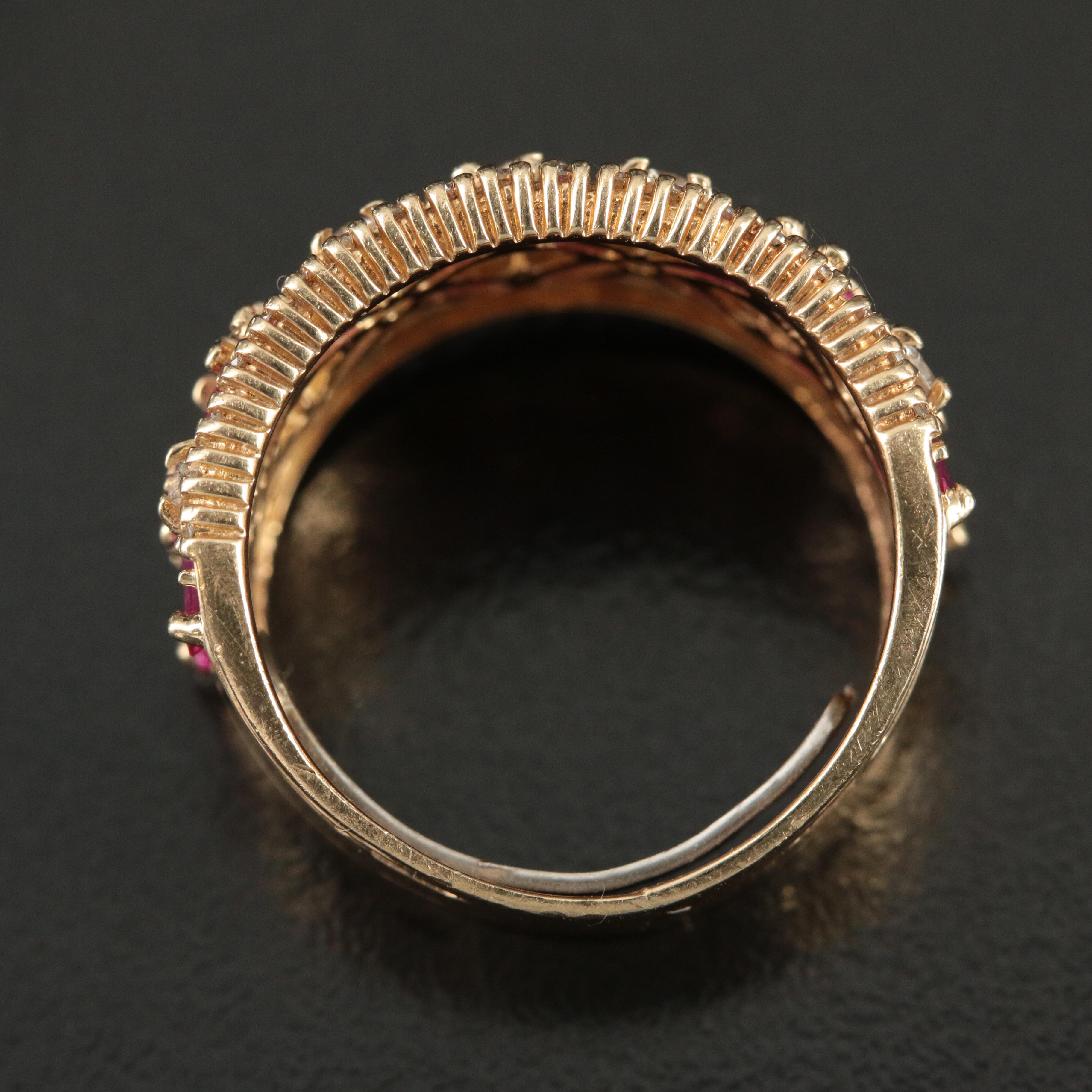 14K Ruby and Diamond Ring