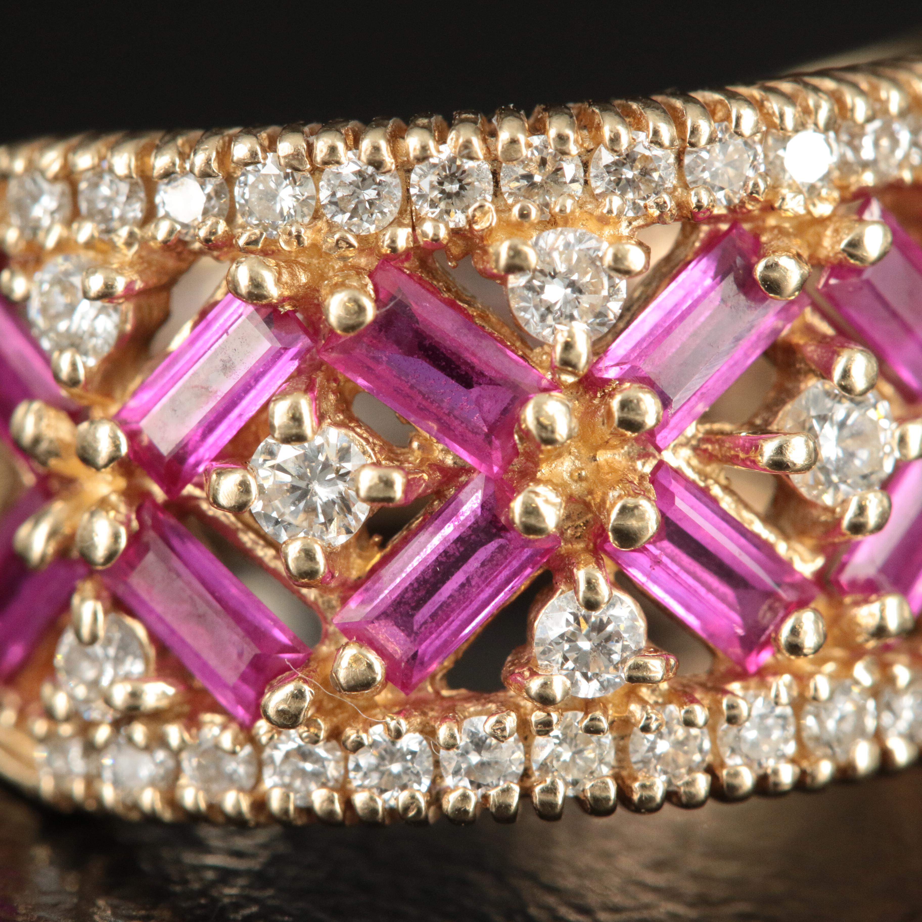 14K Ruby and Diamond Ring