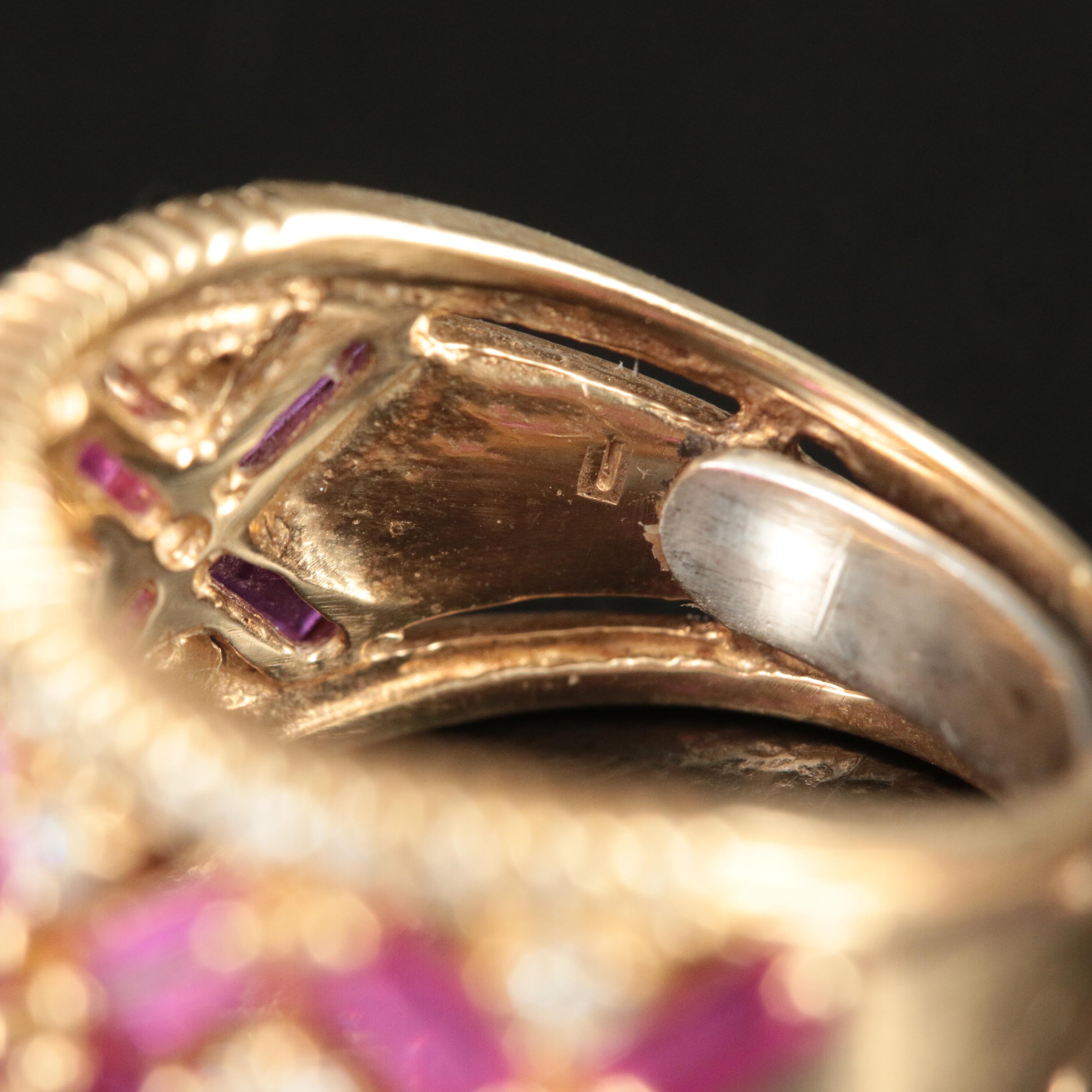 14K Ruby and Diamond Ring