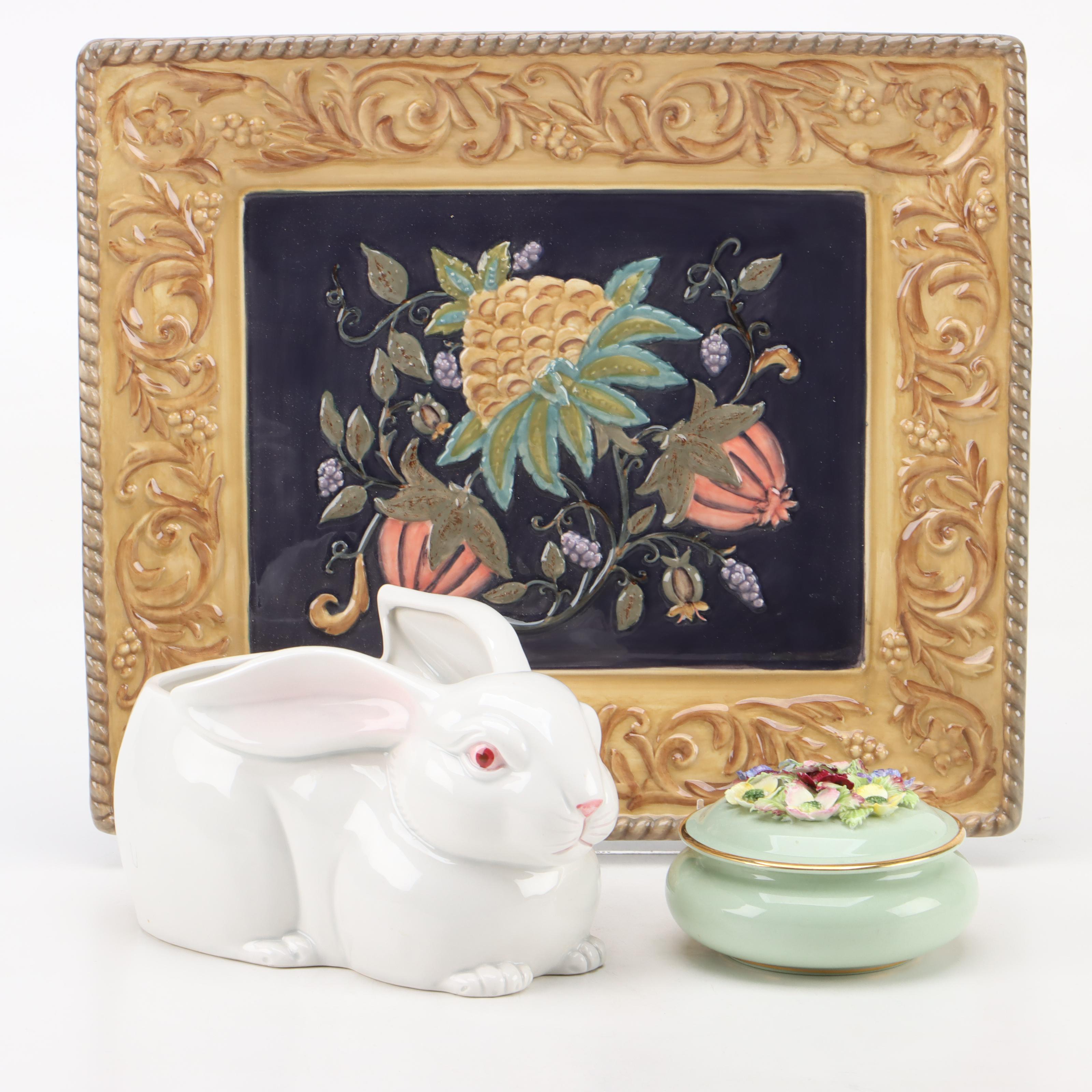 Royal Adderley Floral Motif Bone China Trinket Box and More