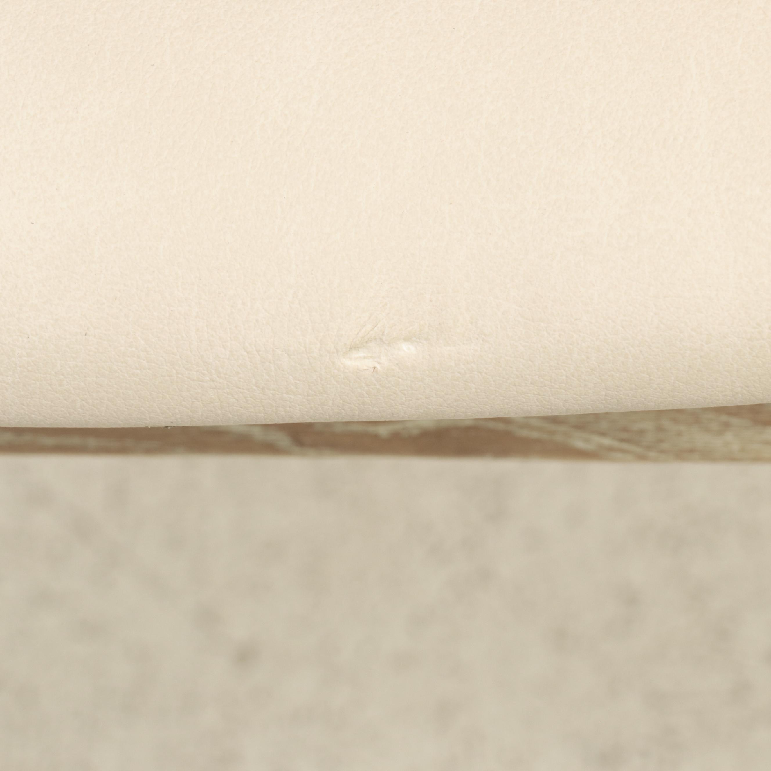 Interlude Home "Maryl" Cerused Wood and Faux Leather Dining Armchair