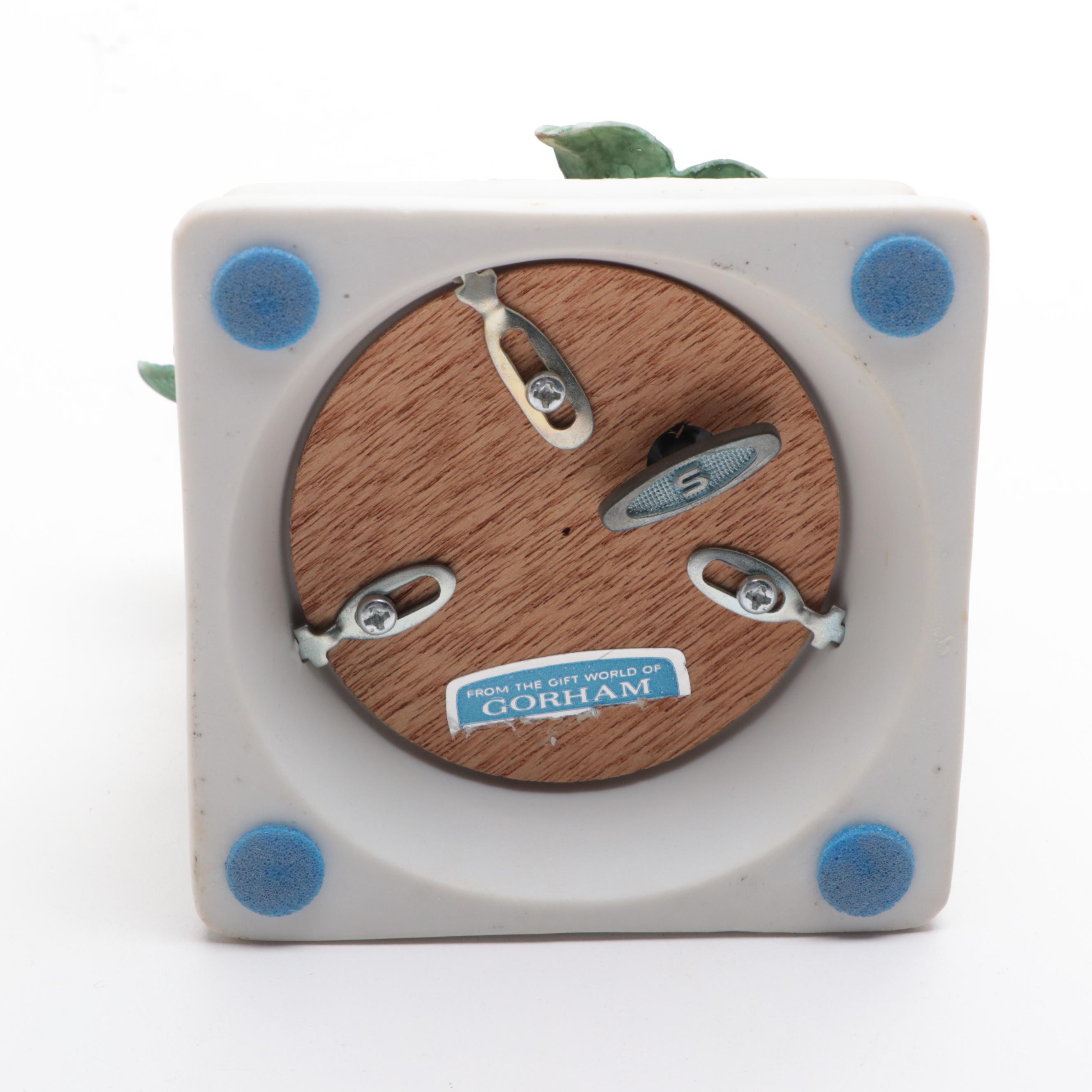 Gorham "Gallery Birds" Porcelain Musical Figurine with Floral Figurine and More