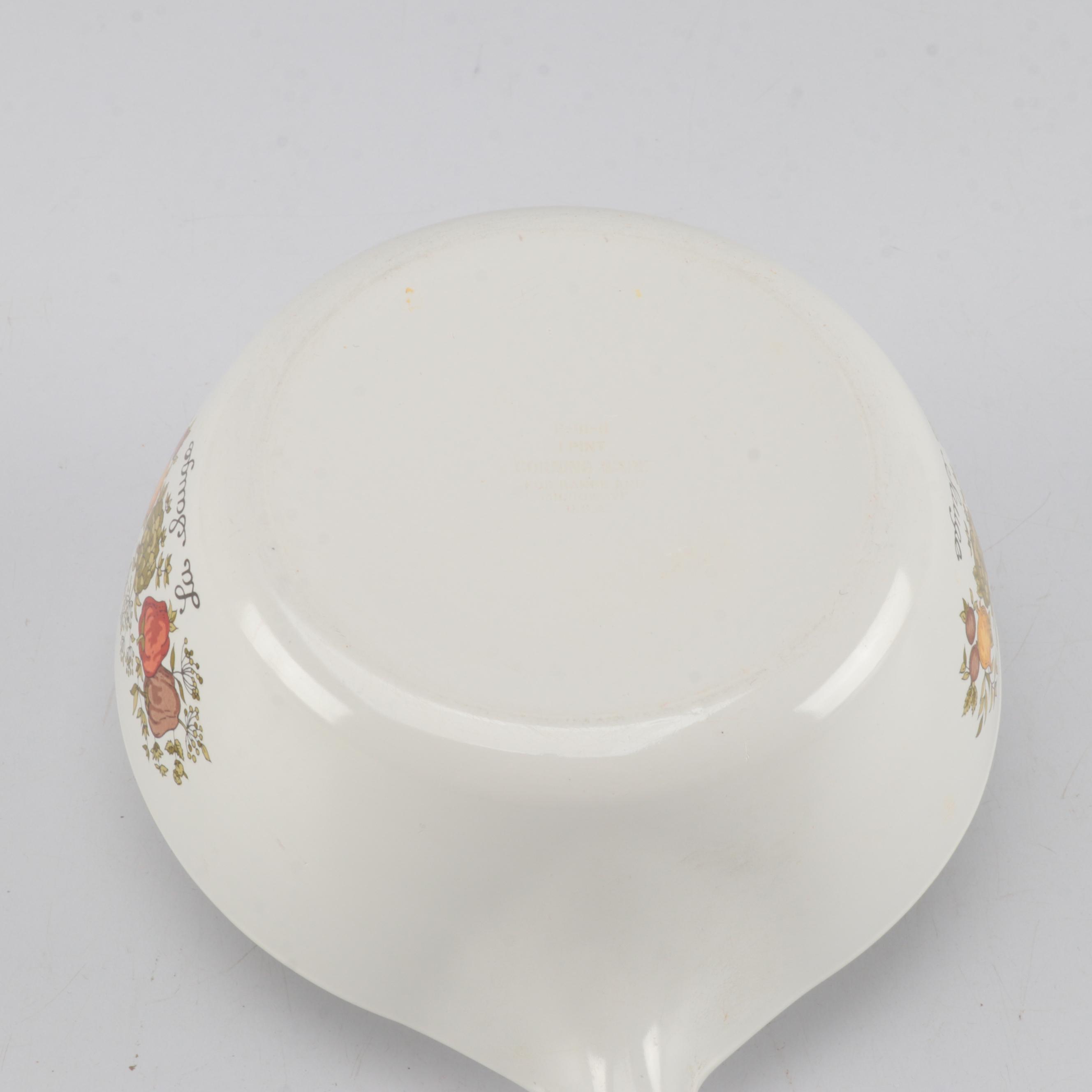 Pyrex Verde Square Flowers 474 and Other Dishware, 1970s-Present