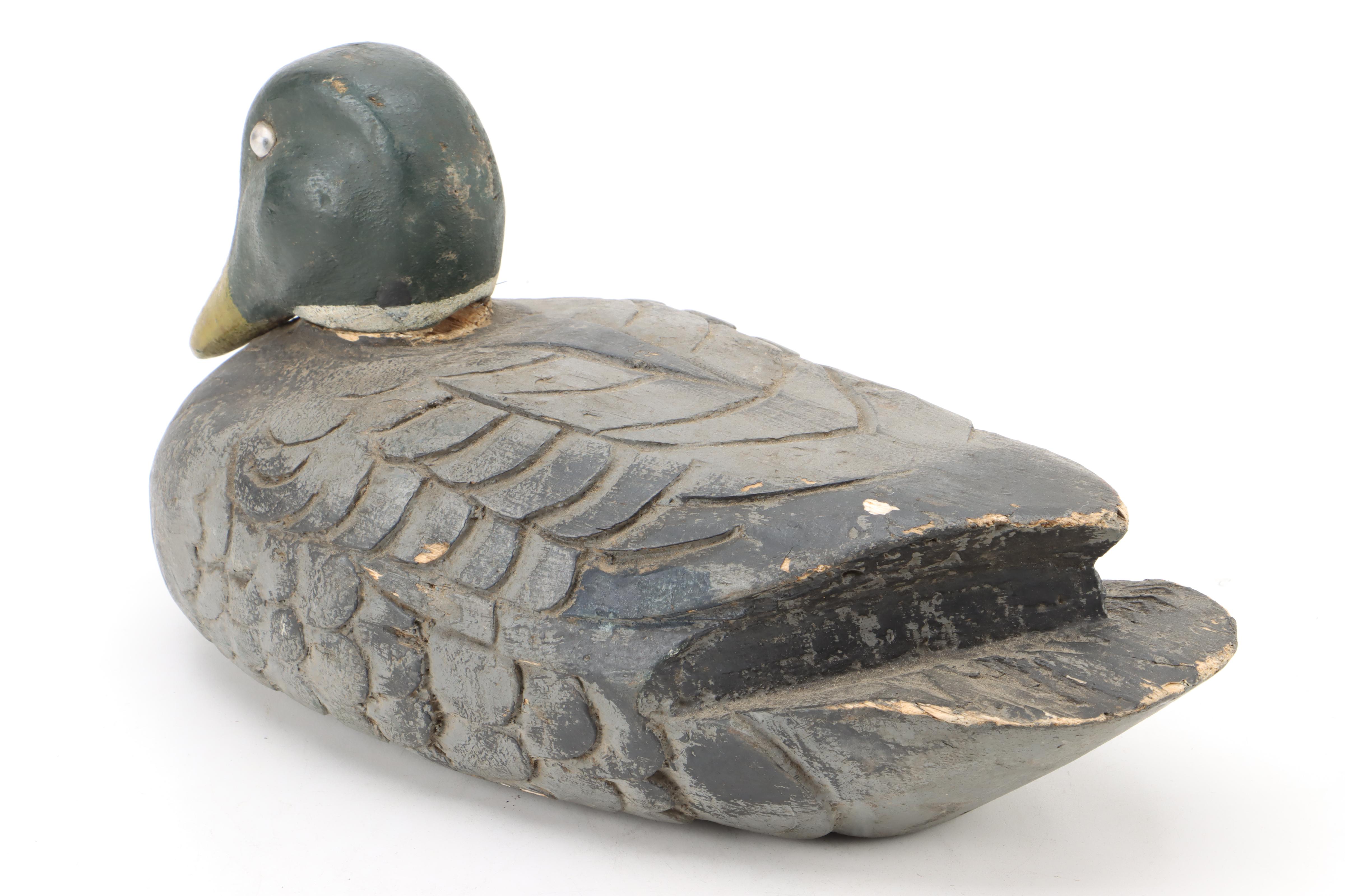 Folk Art Painted and Carved Duck Decoys