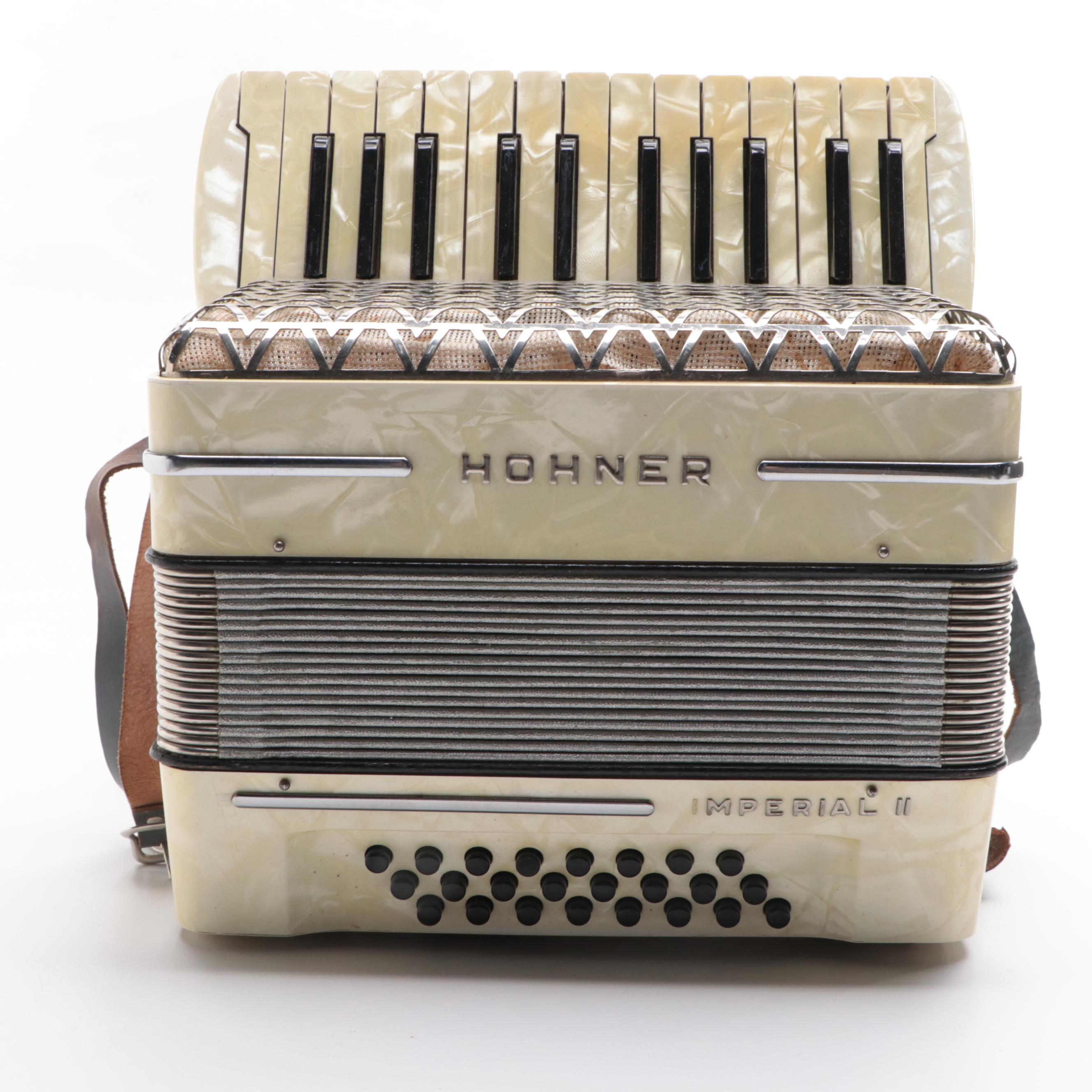 Hohner Imperial II Piano Accordion with Case