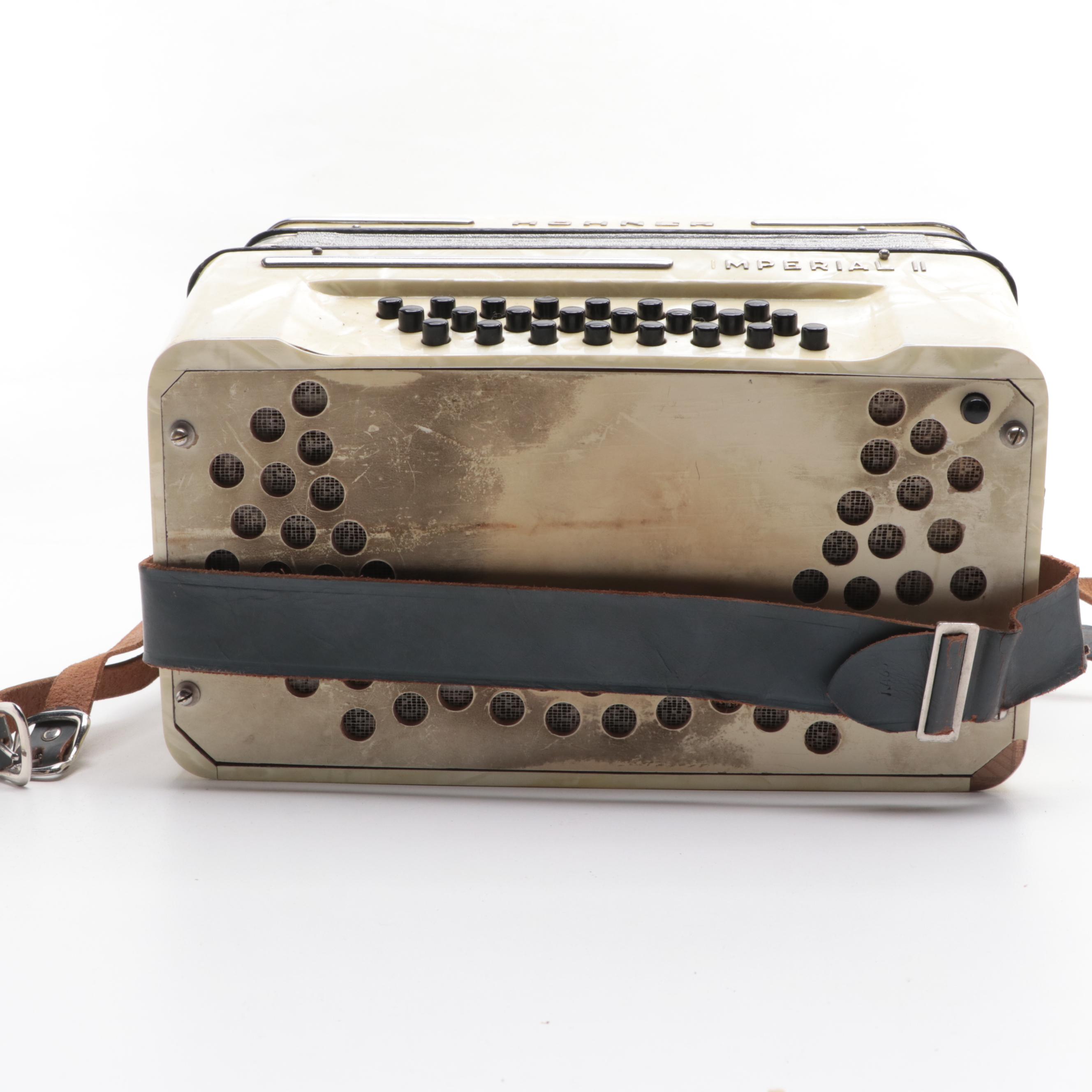 Hohner Imperial II Piano Accordion with Case