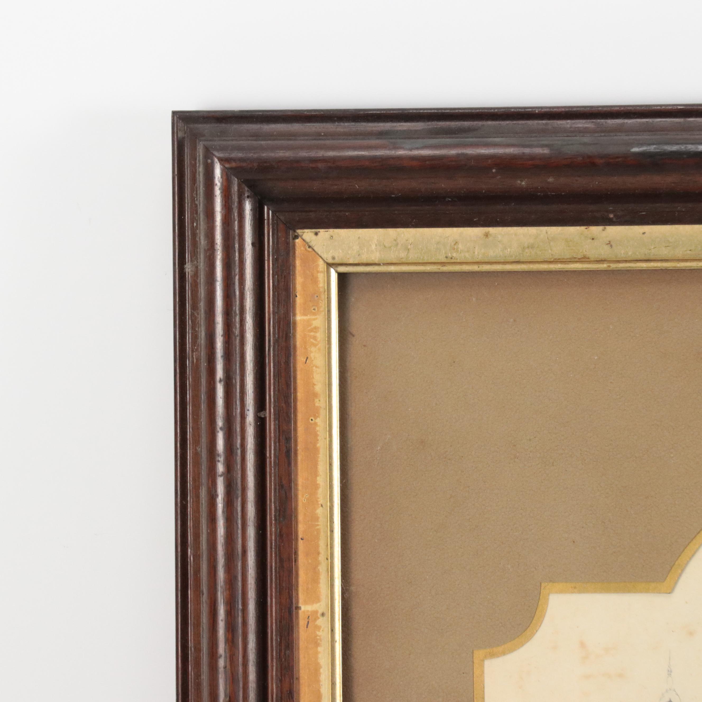 Commonwealth of Massachusetts 1870 Military Honor Certificate