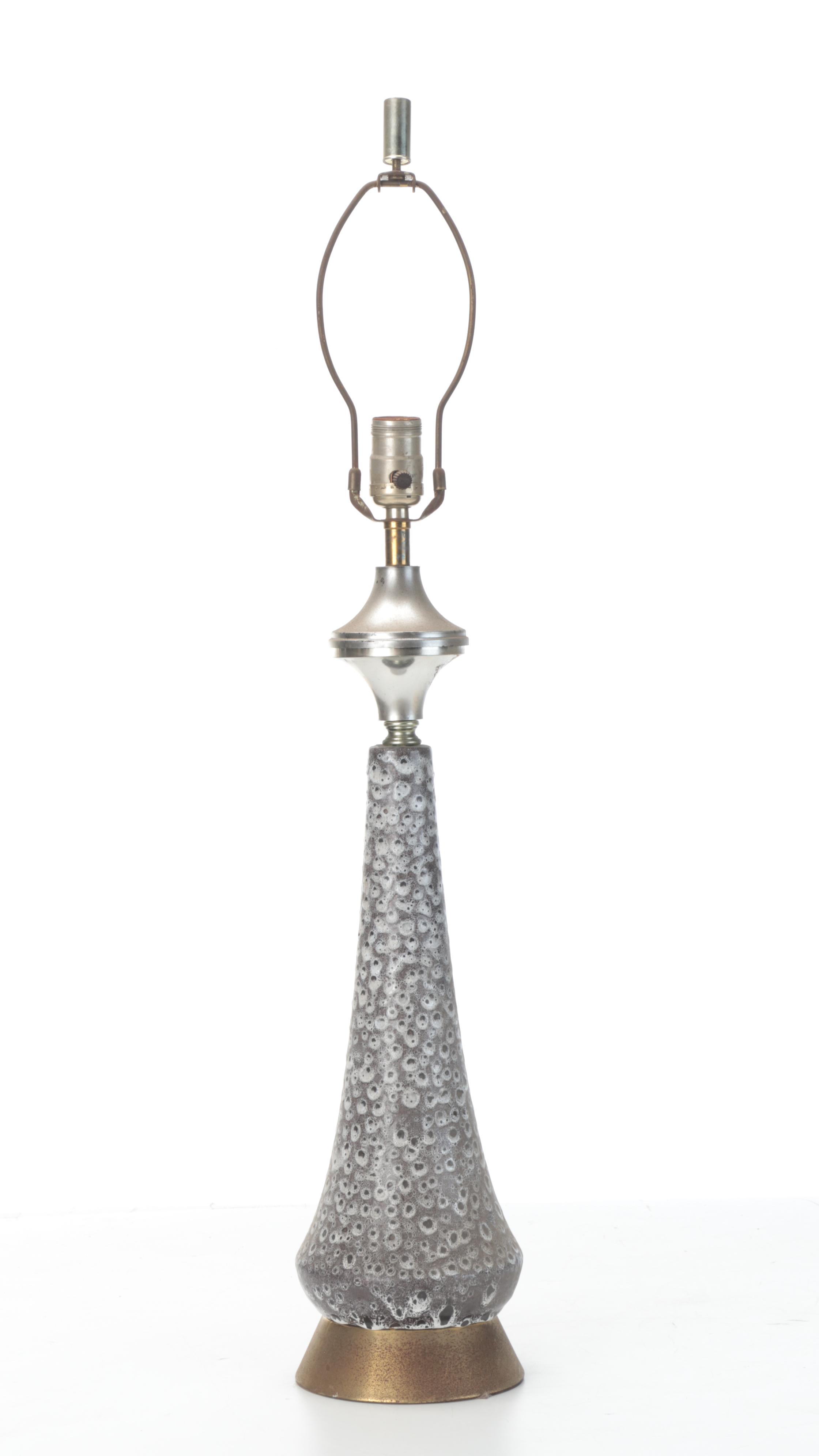 Mid-Century Style Table Lamp With Paper Shade