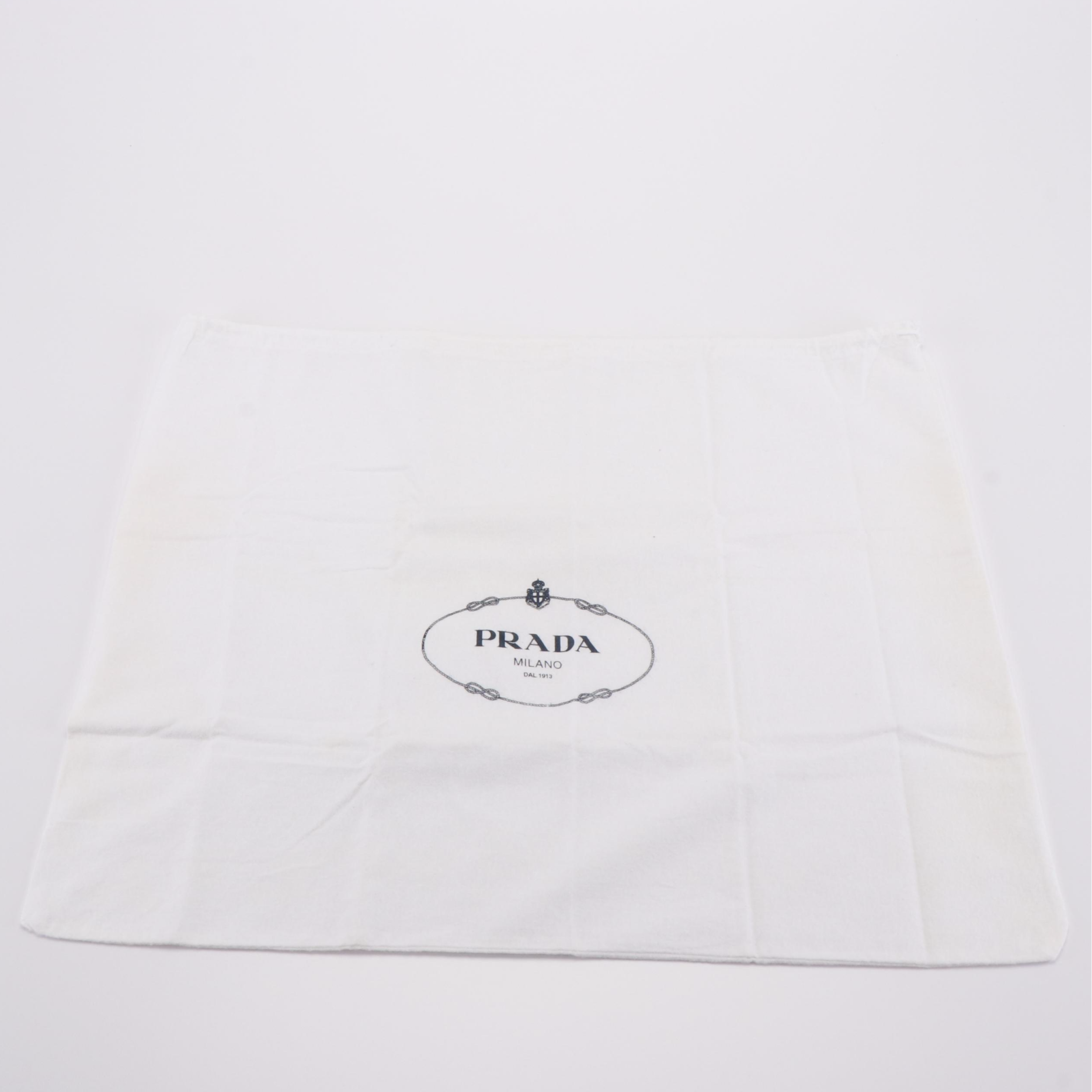 Prada Tessuto Nappa Leather Mordore Stripes Handbag