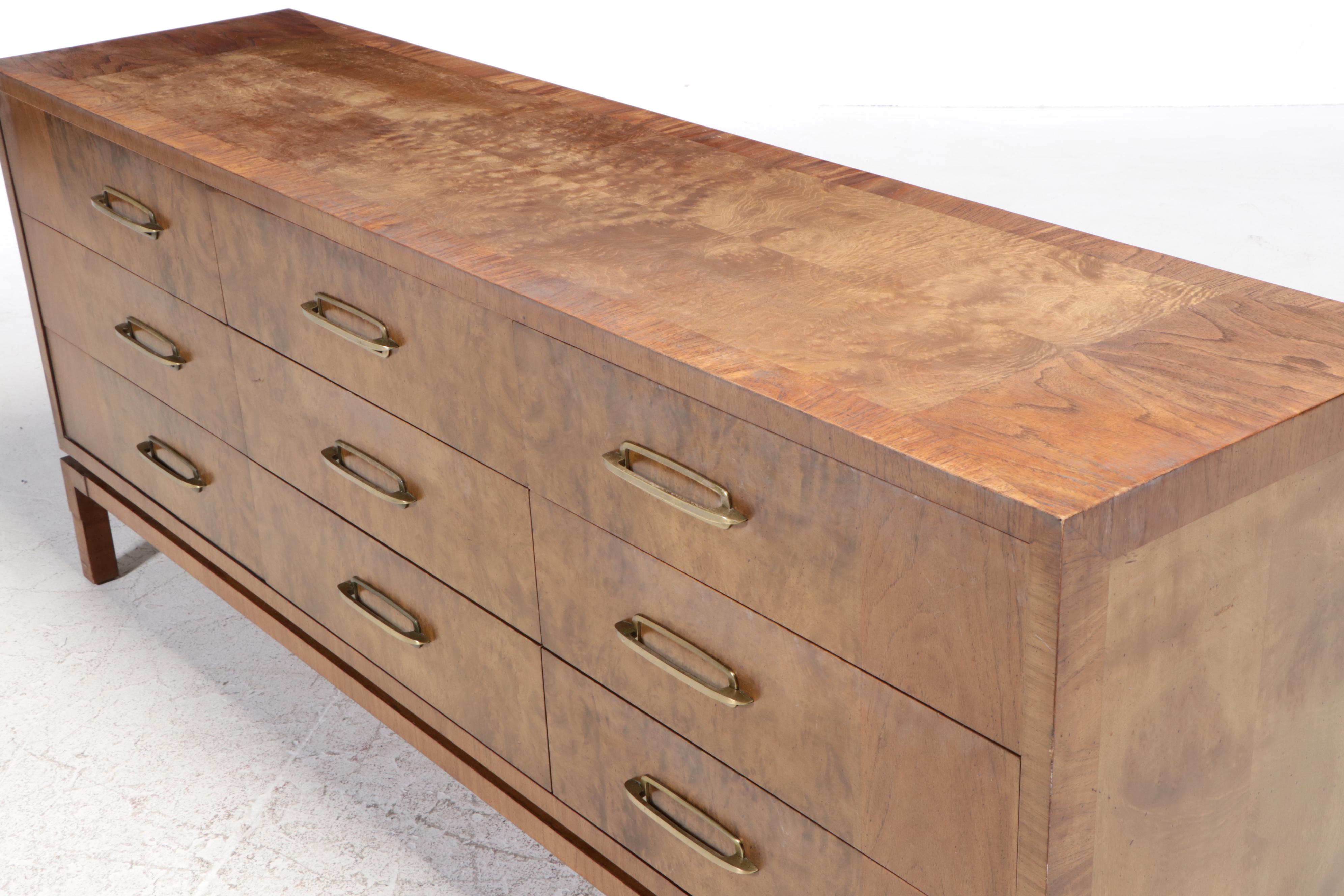 Romweber Mid Century Modern Acacia Wood Nine-Drawer Dresser | EBTH