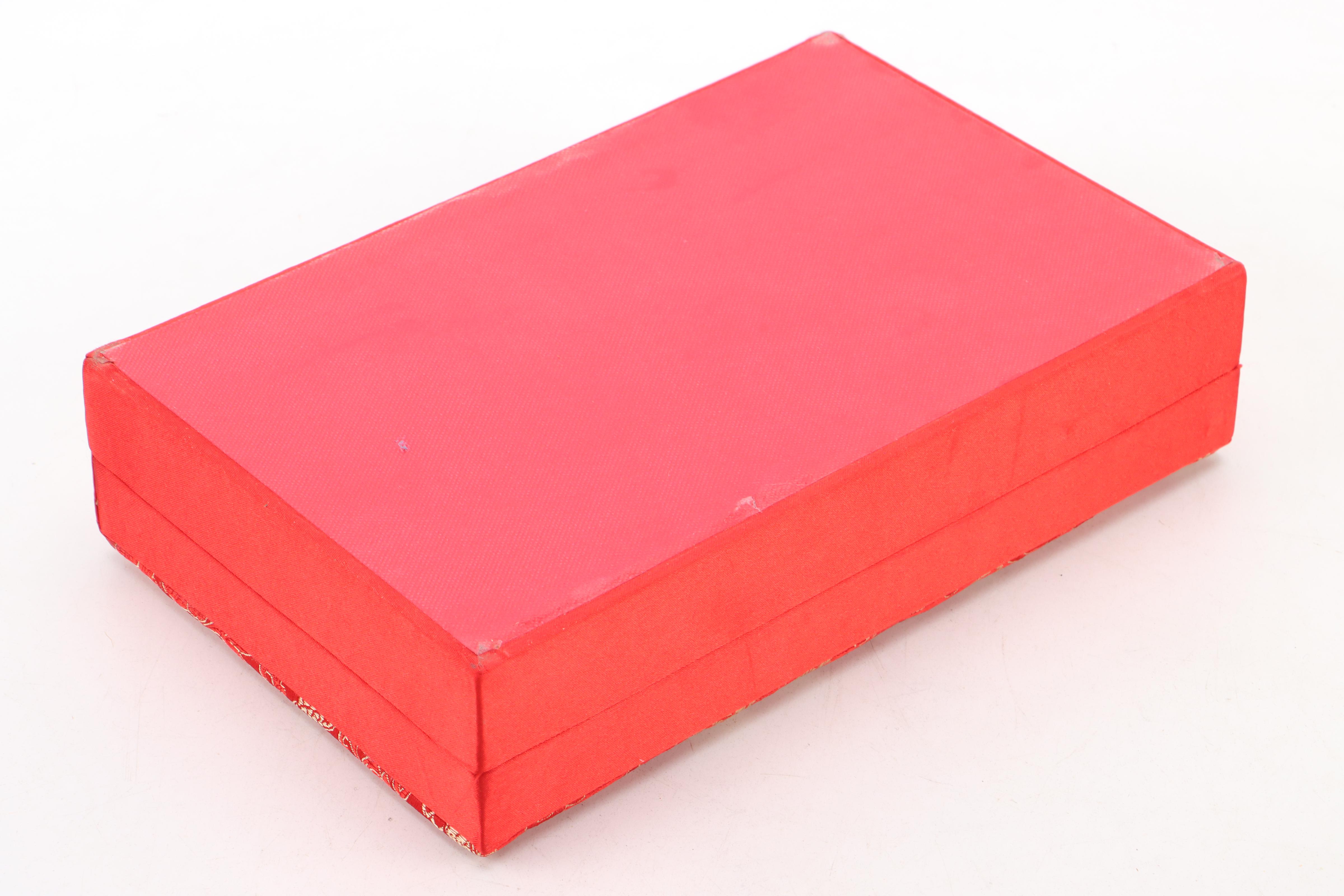 Lefton Ceramic Holly Reindeer and Sleigh with Cloisonné Panda Ornaments