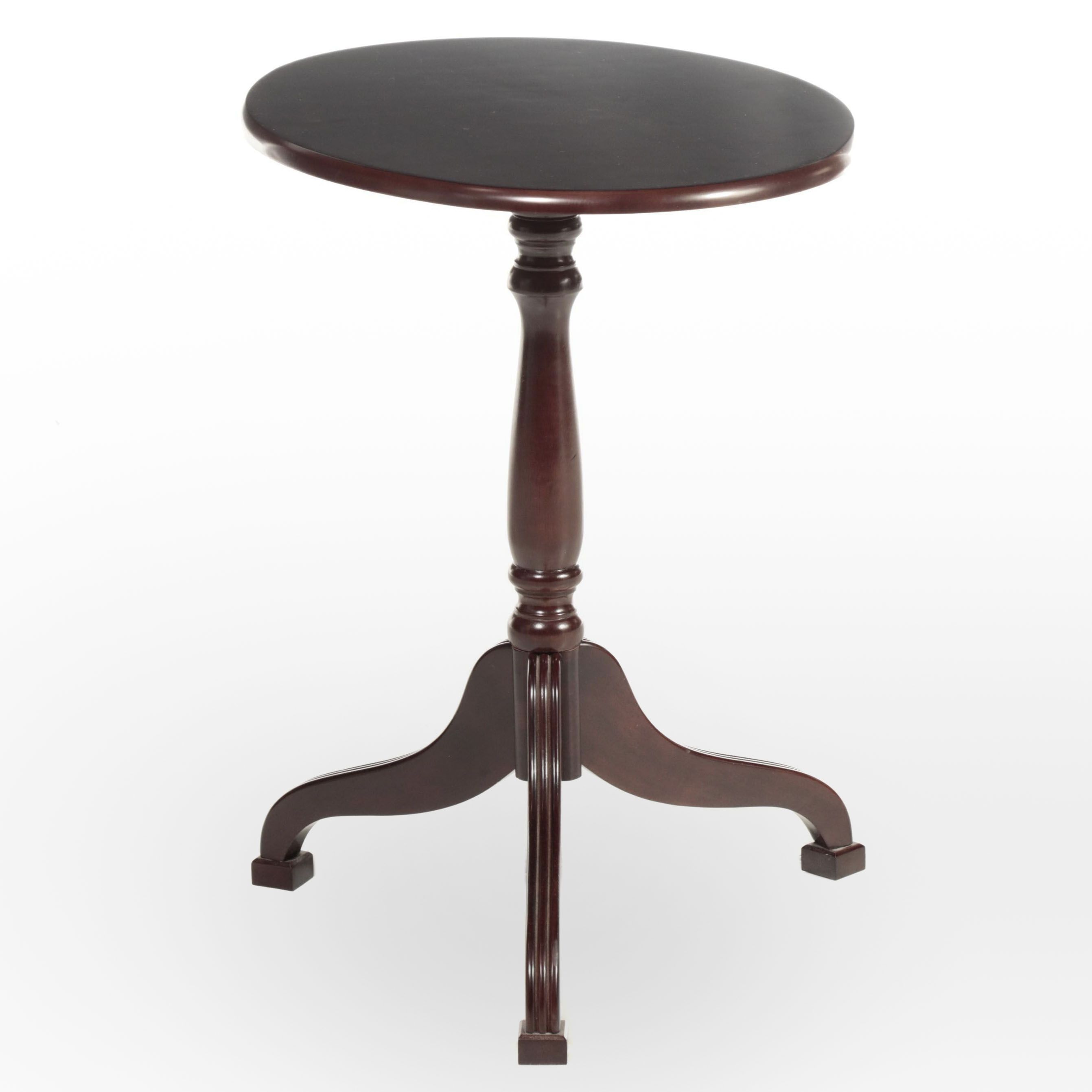 The Bombay Company Federal Style Mahogany Stained TiltTop Side Table