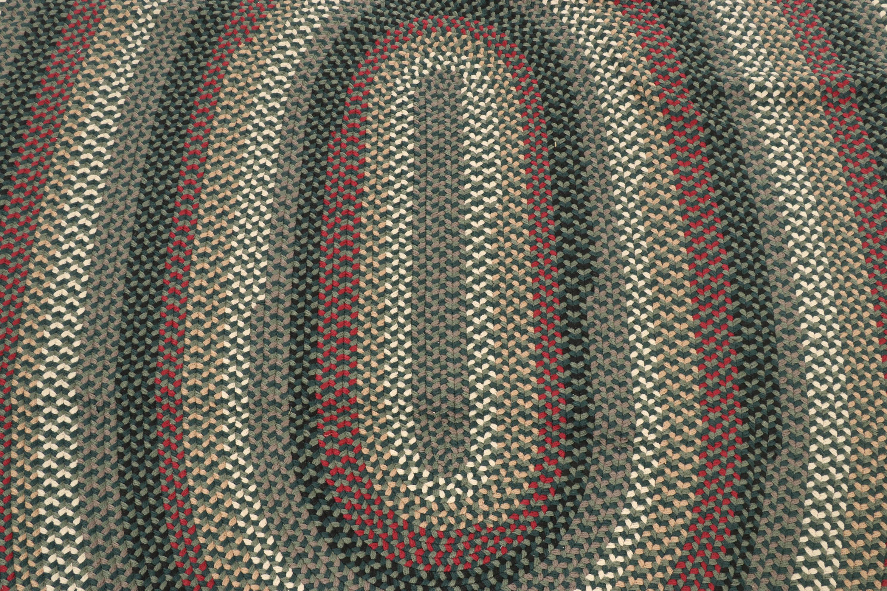 Two Oval Handmade Braided Area Rugs