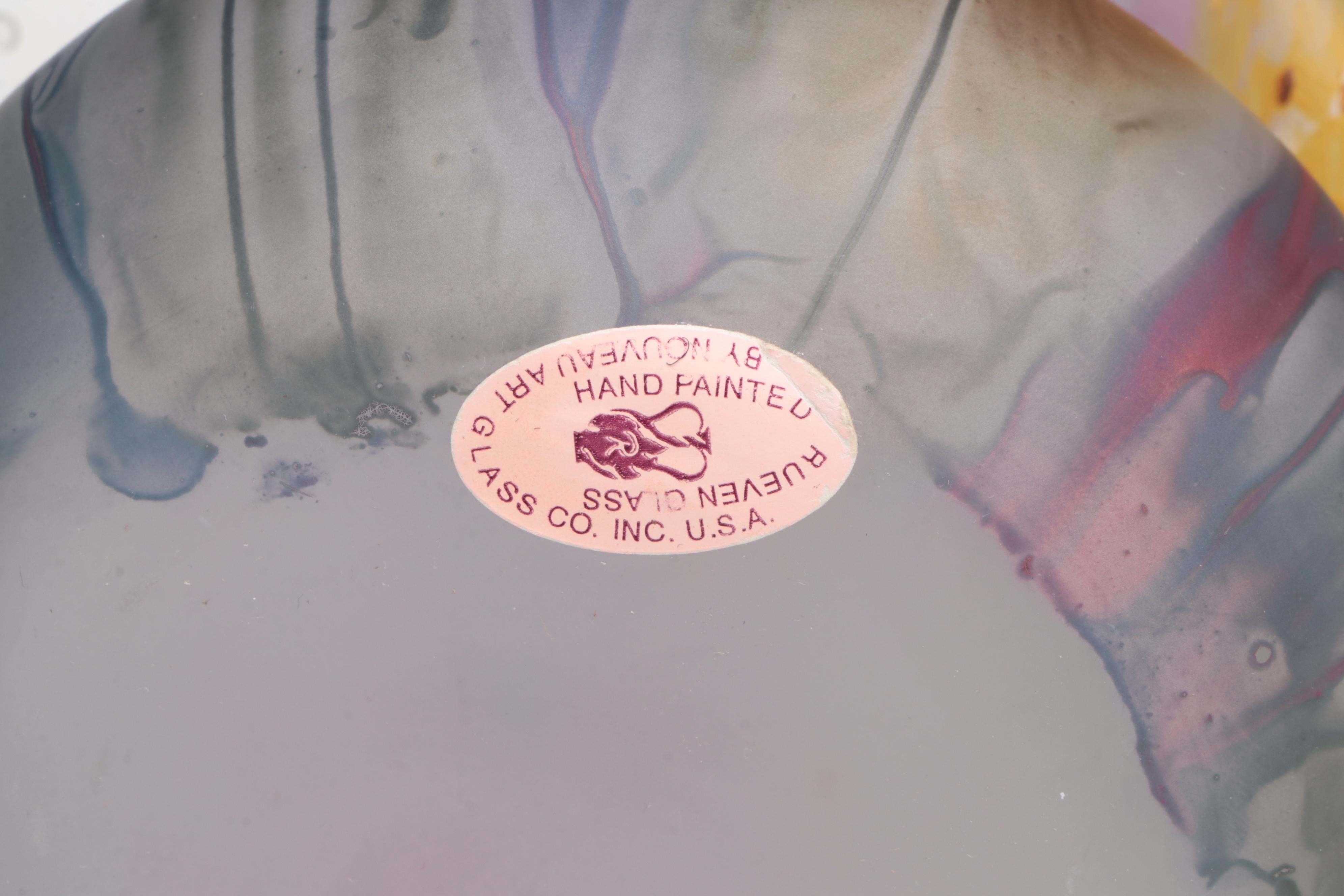 Controlled Bubble Art Glass Vase and Other Glass Vases