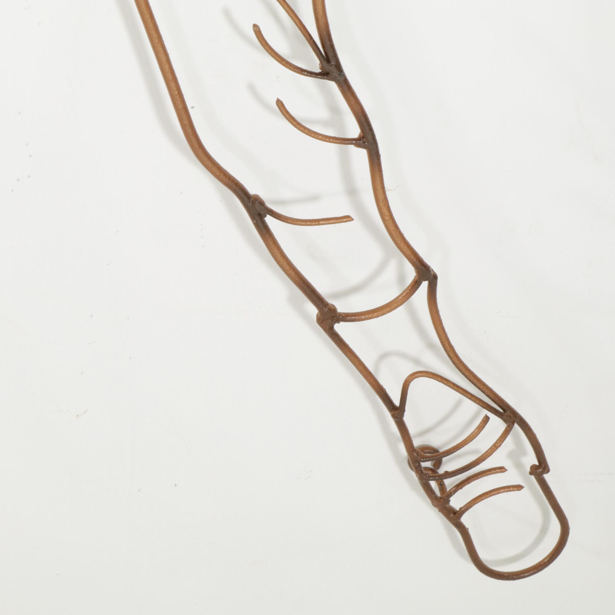 Metal Baseball Pitcher and Batter Wall Hangings