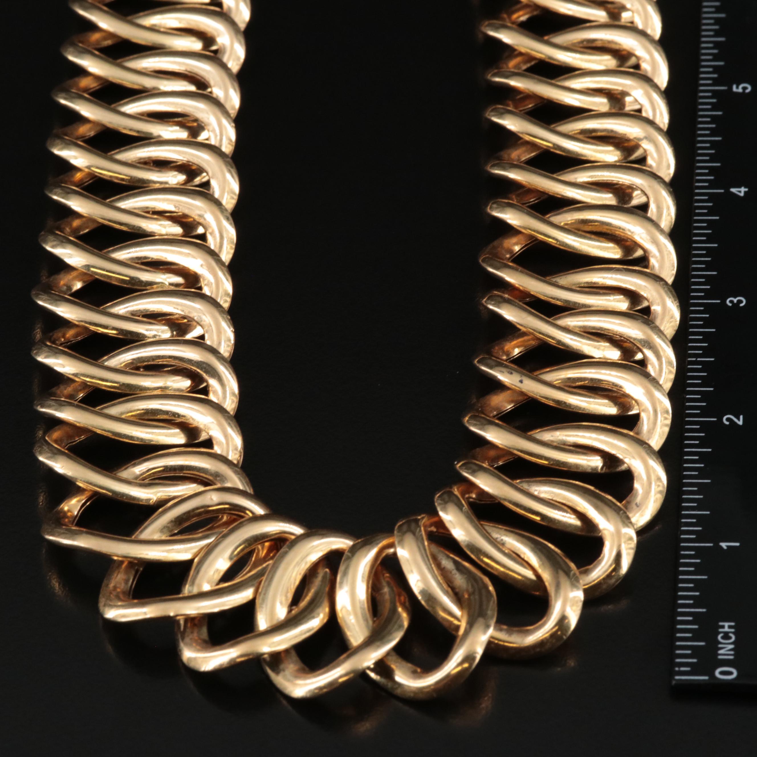 18K Oval Link Necklace