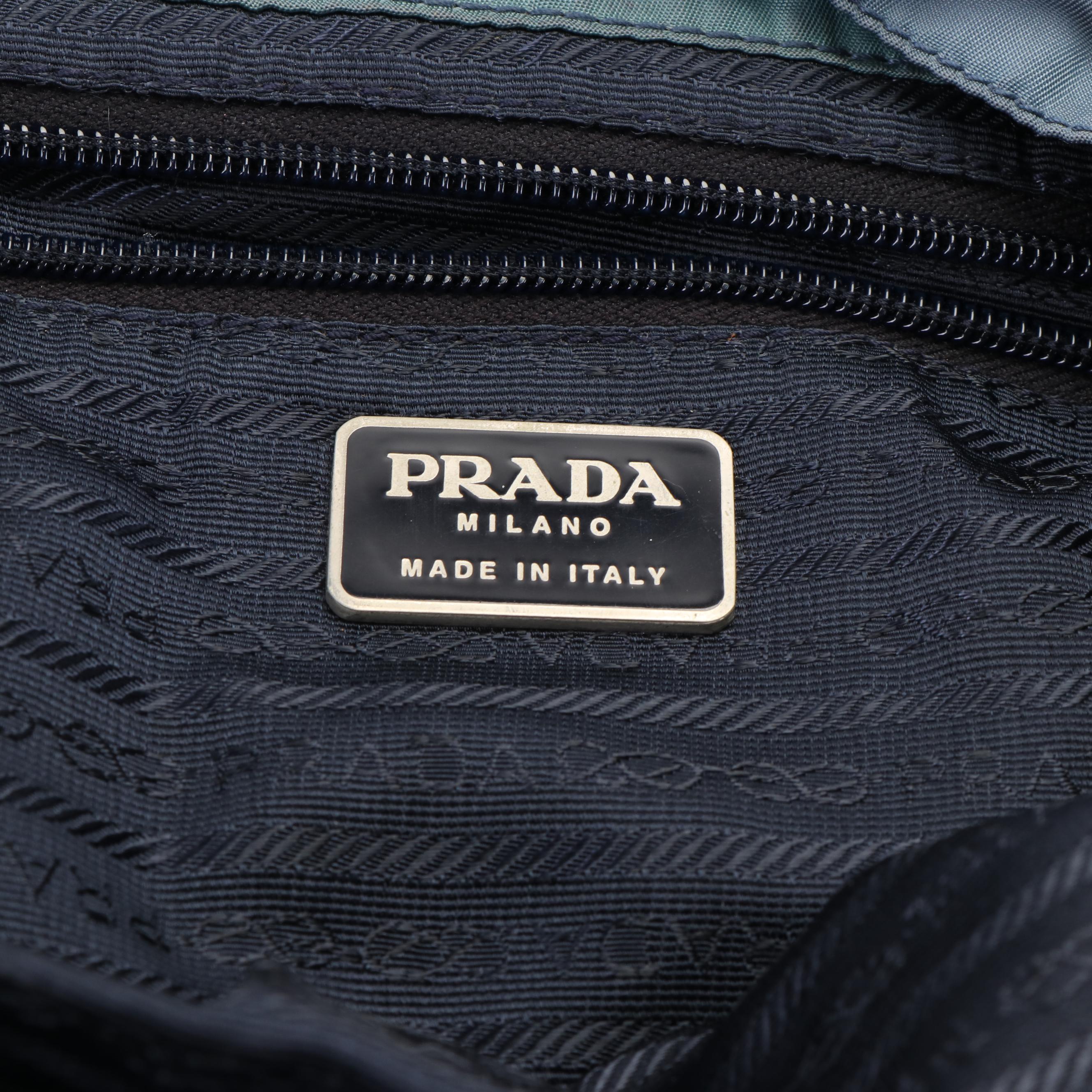 Prada Light Blue Nylon Backpack Bag