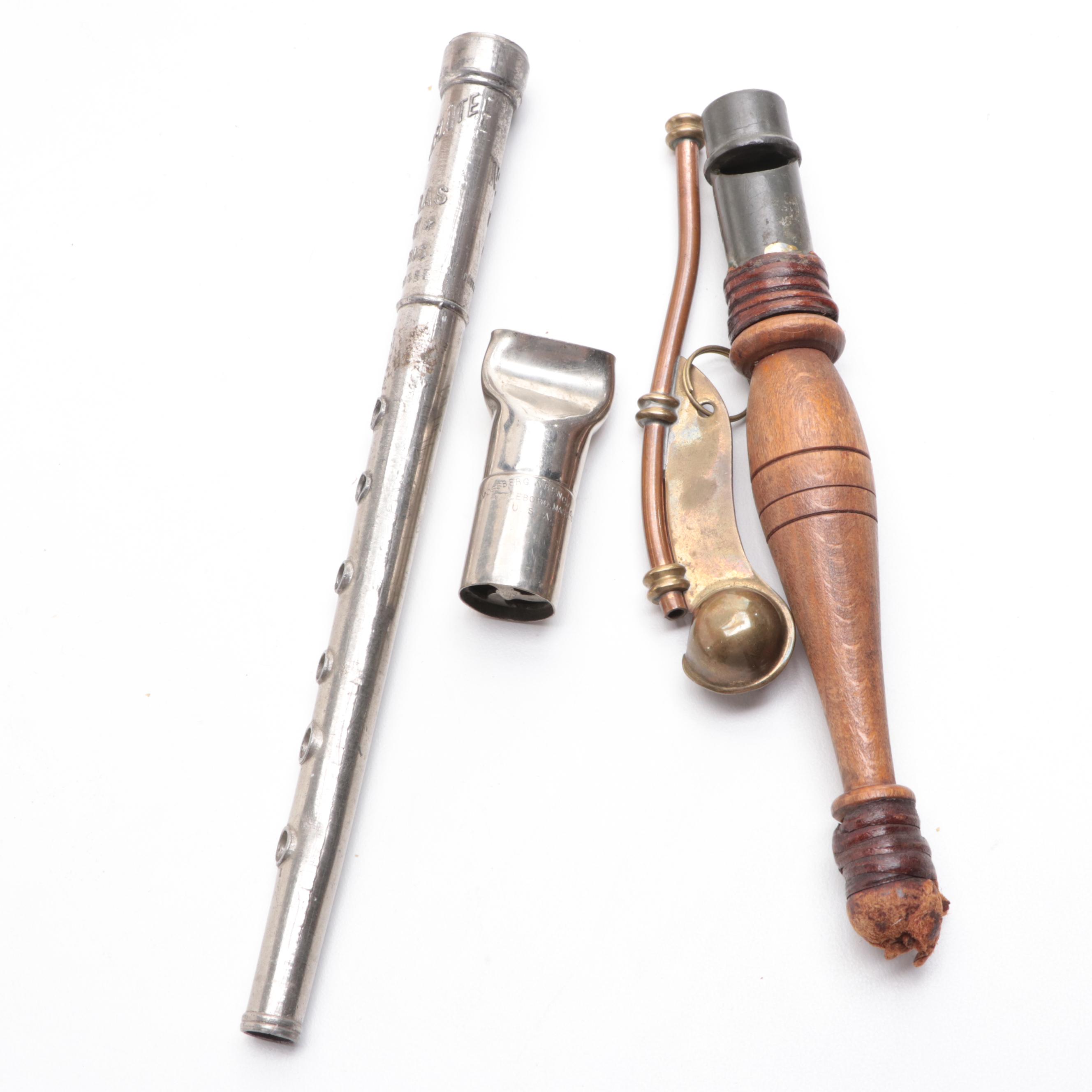 Various Novelty Instruments with Humanatone, Boatswain's Whistle and