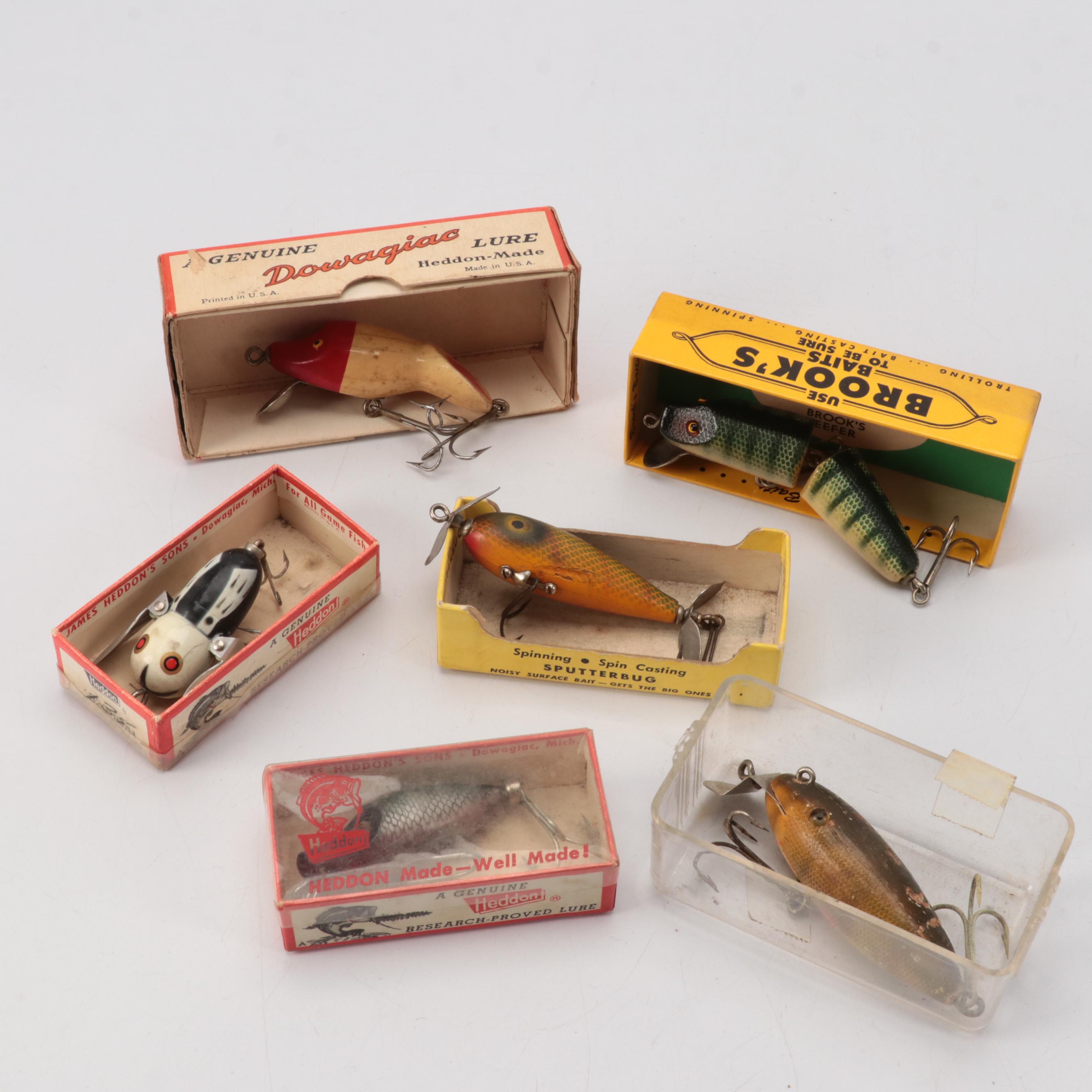 Heddon "Dowagiac" and Assorted Fishing Lure Collection
