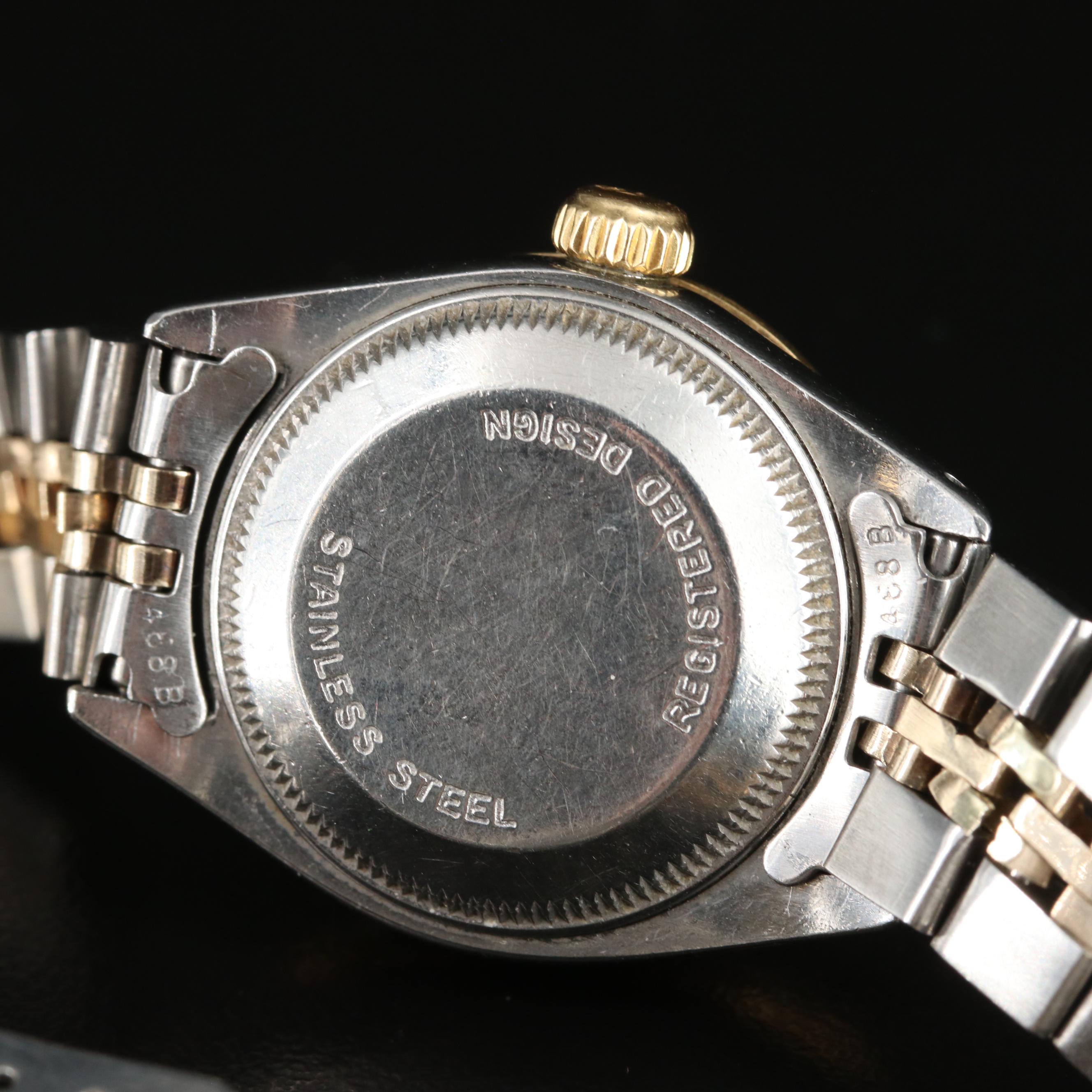 1977 Rolex Custom Mother-of-Pearl Diamond Dial and Bezel Datejust Watch