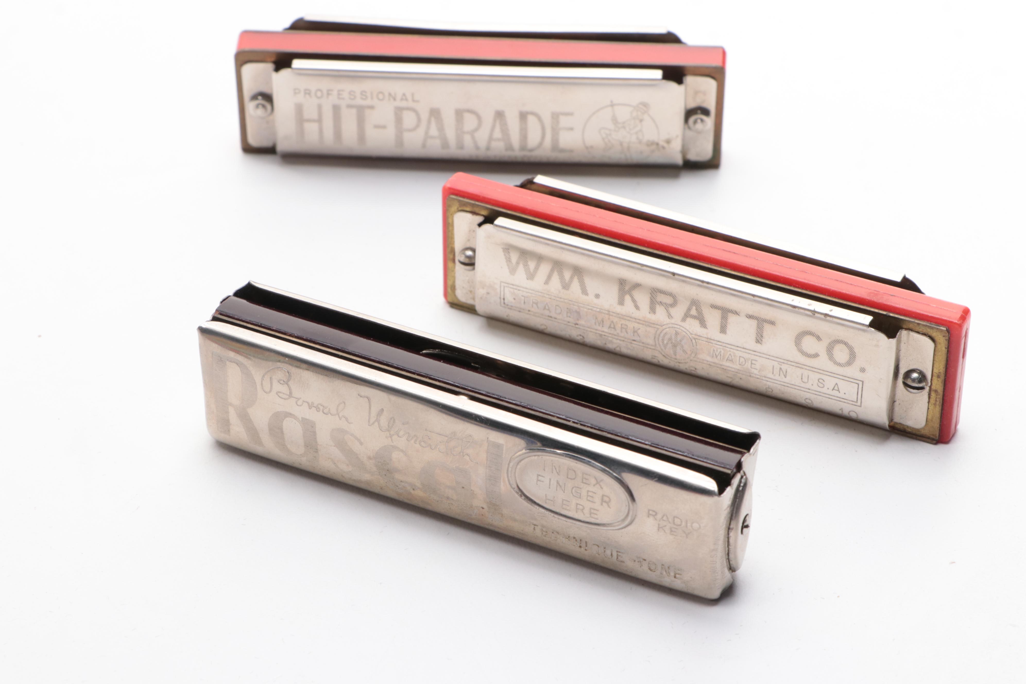 Hohner, Borrah Minevitch, William Kratt with Other Harmonicas and Sheet Music