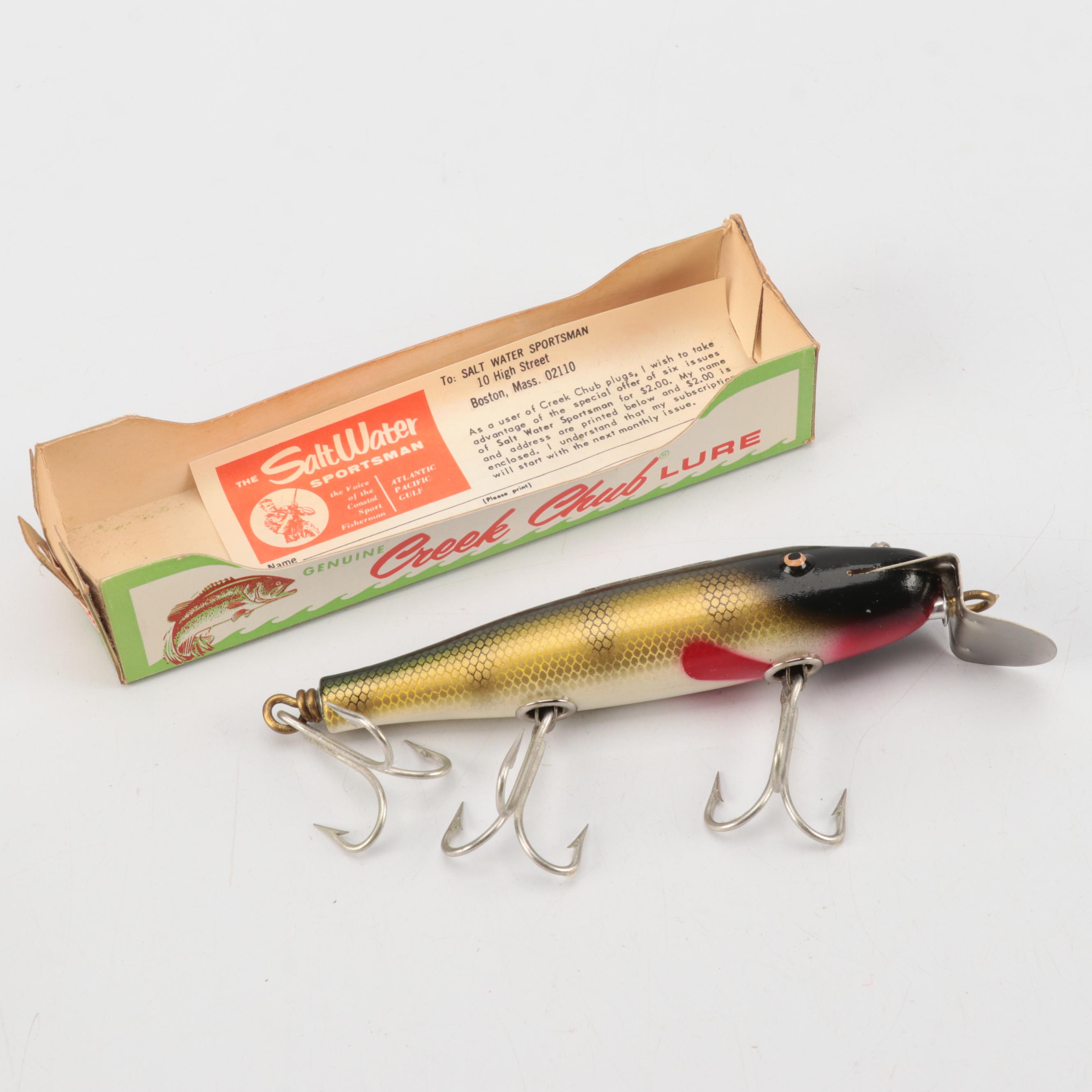 Creek-Chub and Assorted Fishing Lure Collection