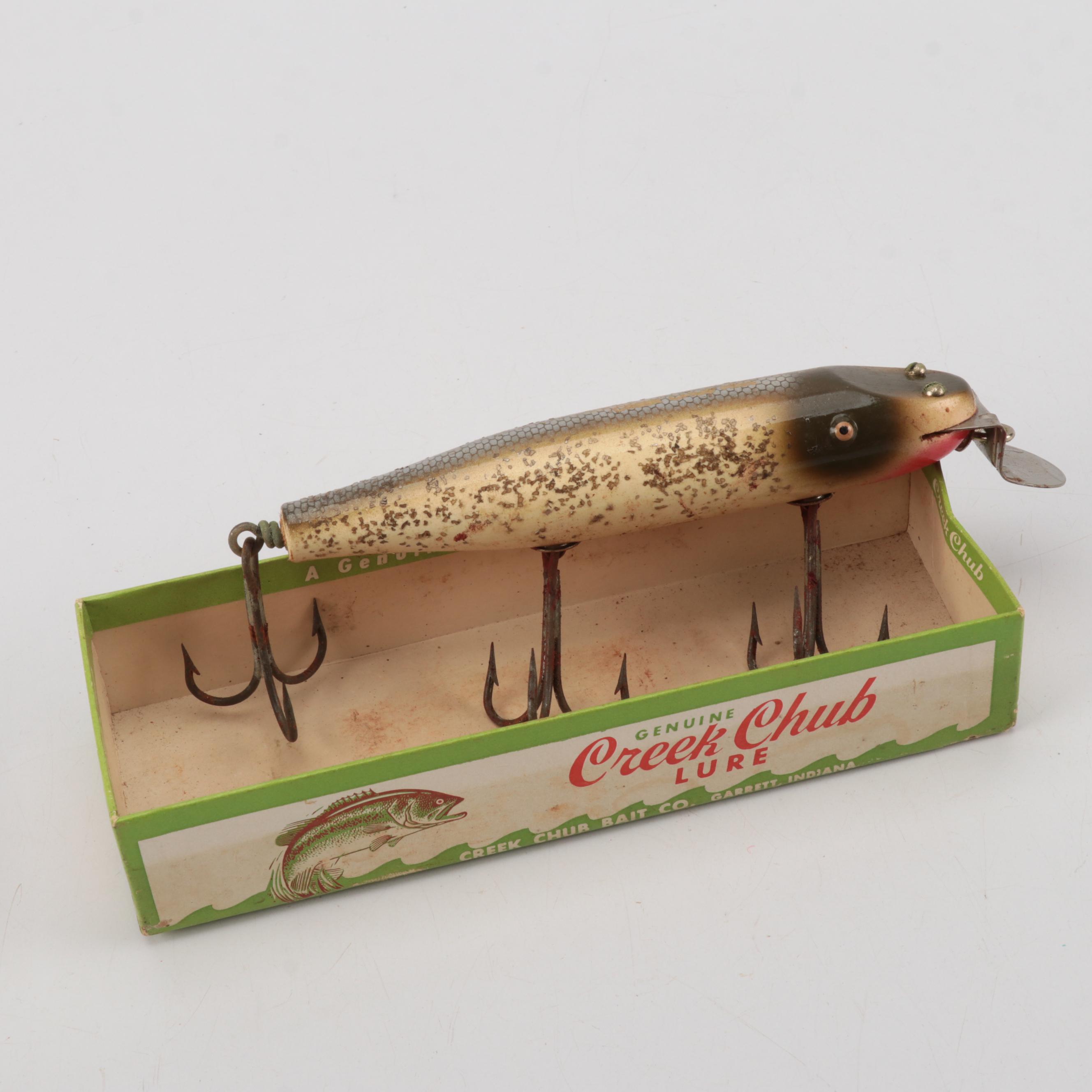 Creek-Chub and Assorted Fishing Lure Collection