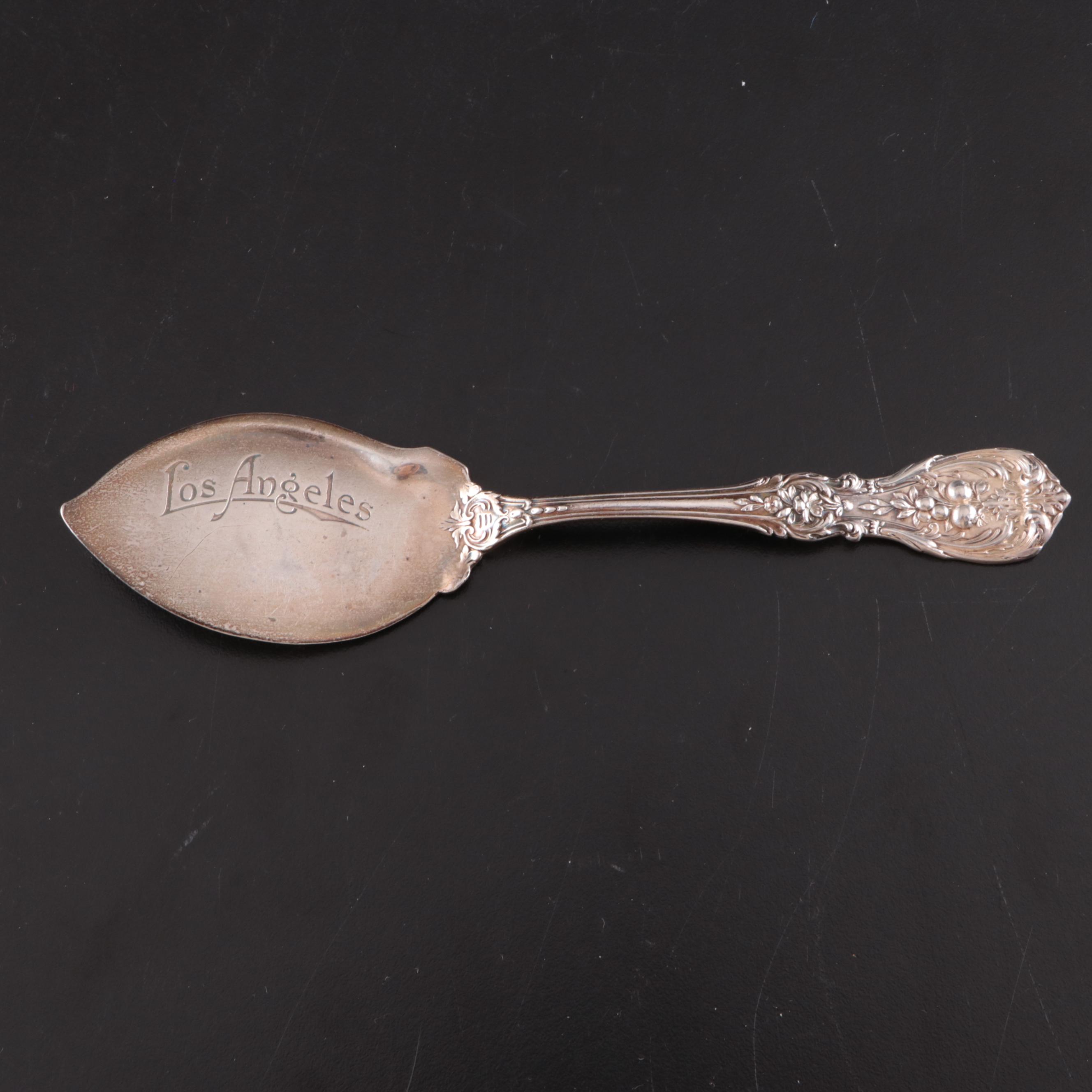 Reed & Barton Jelly Trowel and Watrous Sterling Spoons and Silver Plate Flatware