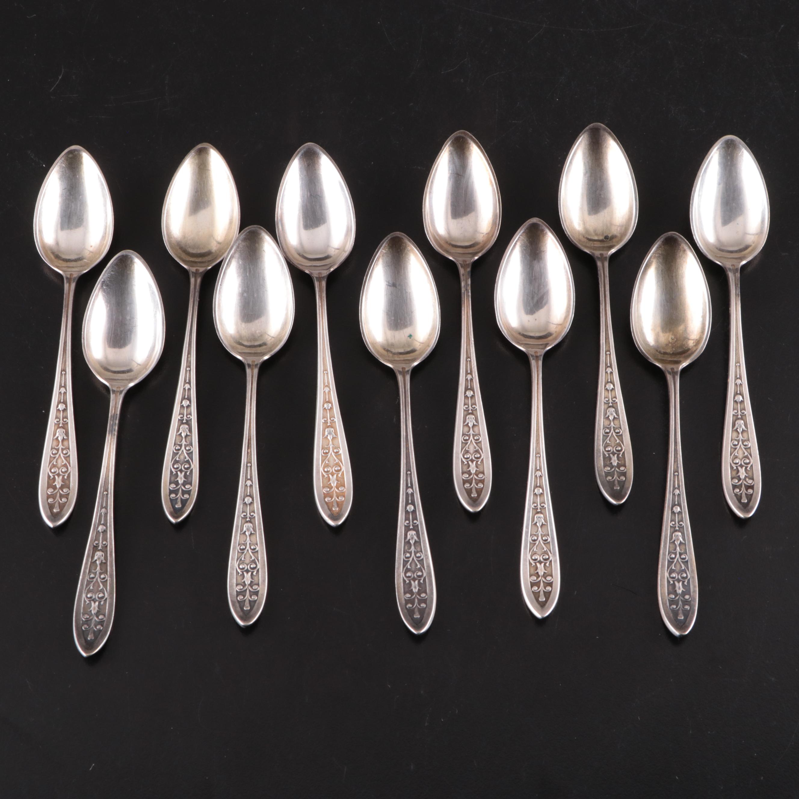 Reed & Barton Jelly Trowel and Watrous Sterling Spoons and Silver Plate Flatware