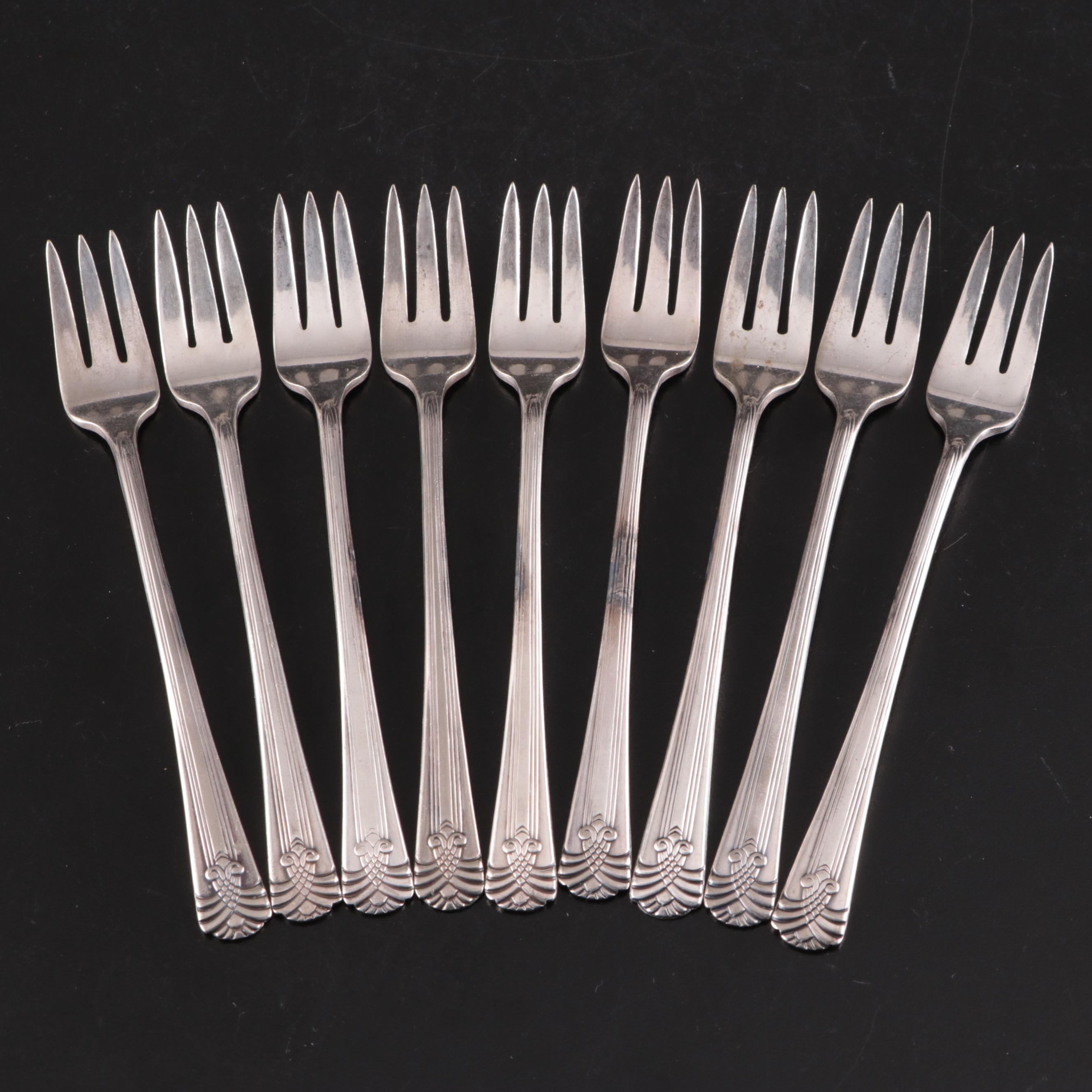 Reed & Barton Jelly Trowel and Watrous Sterling Spoons and Silver Plate Flatware
