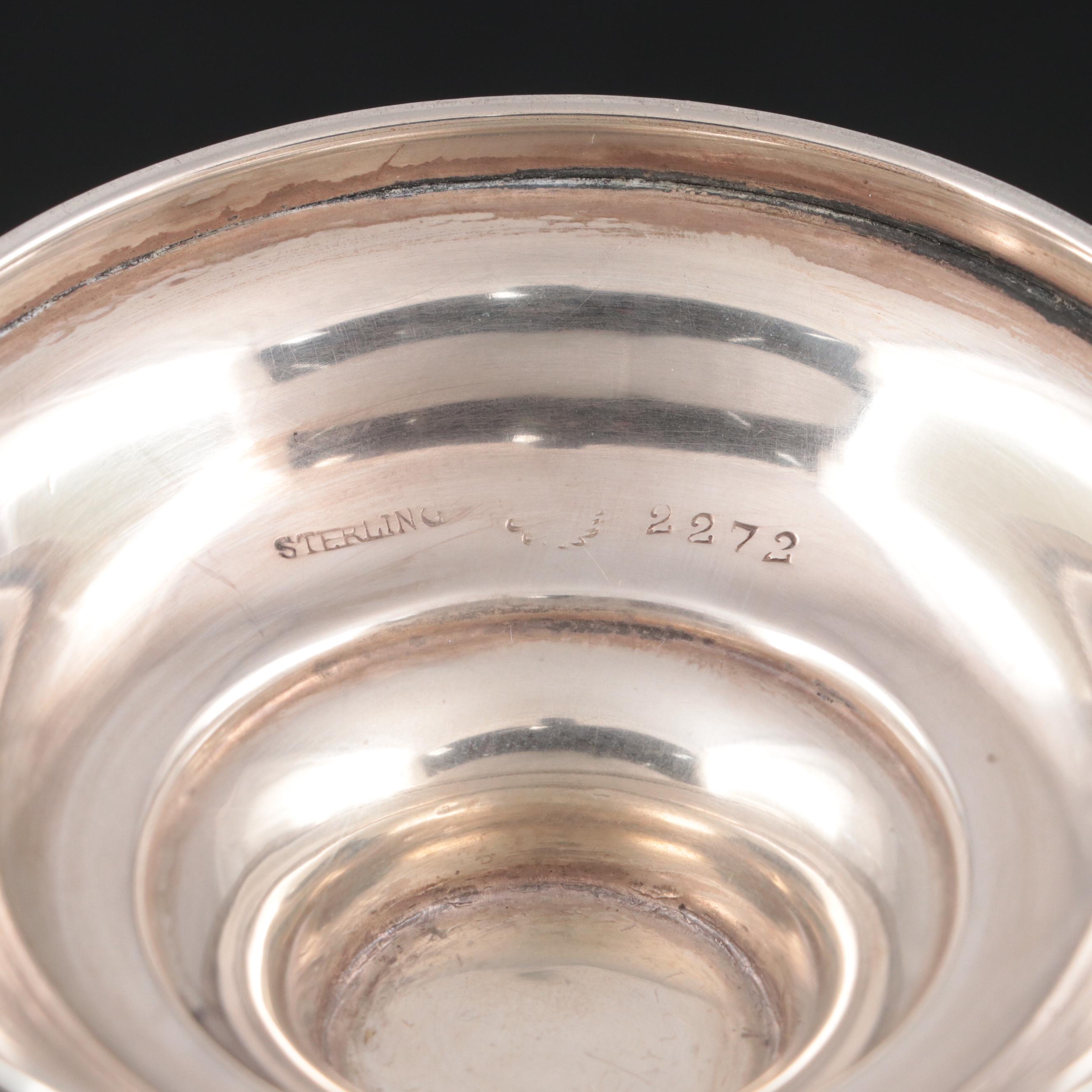 Bailey, Banks & Biddle Sterling Silver and Glass Vase