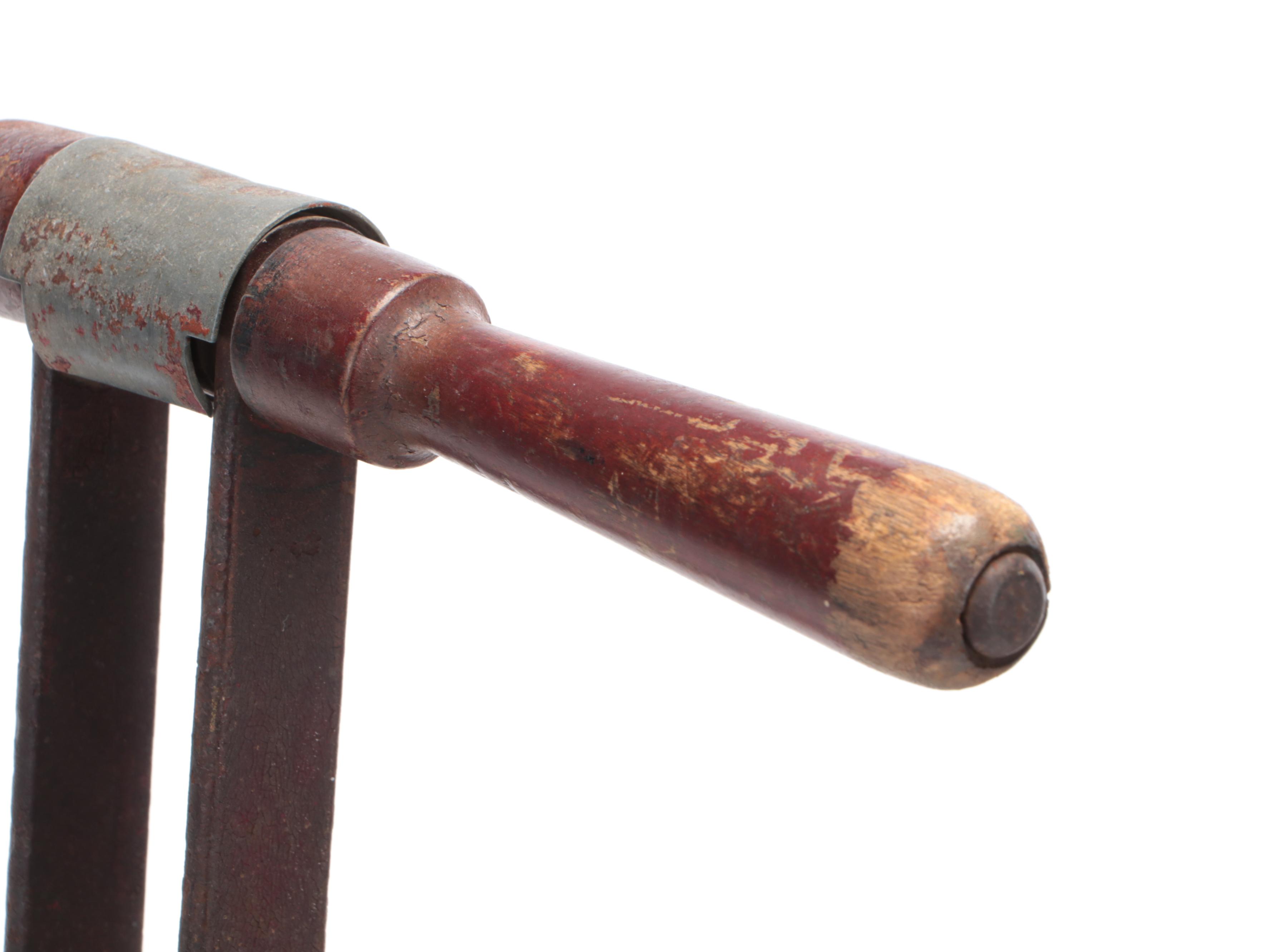 Vintage Painted Wood and Metal Tricycle, 1920s-1930s