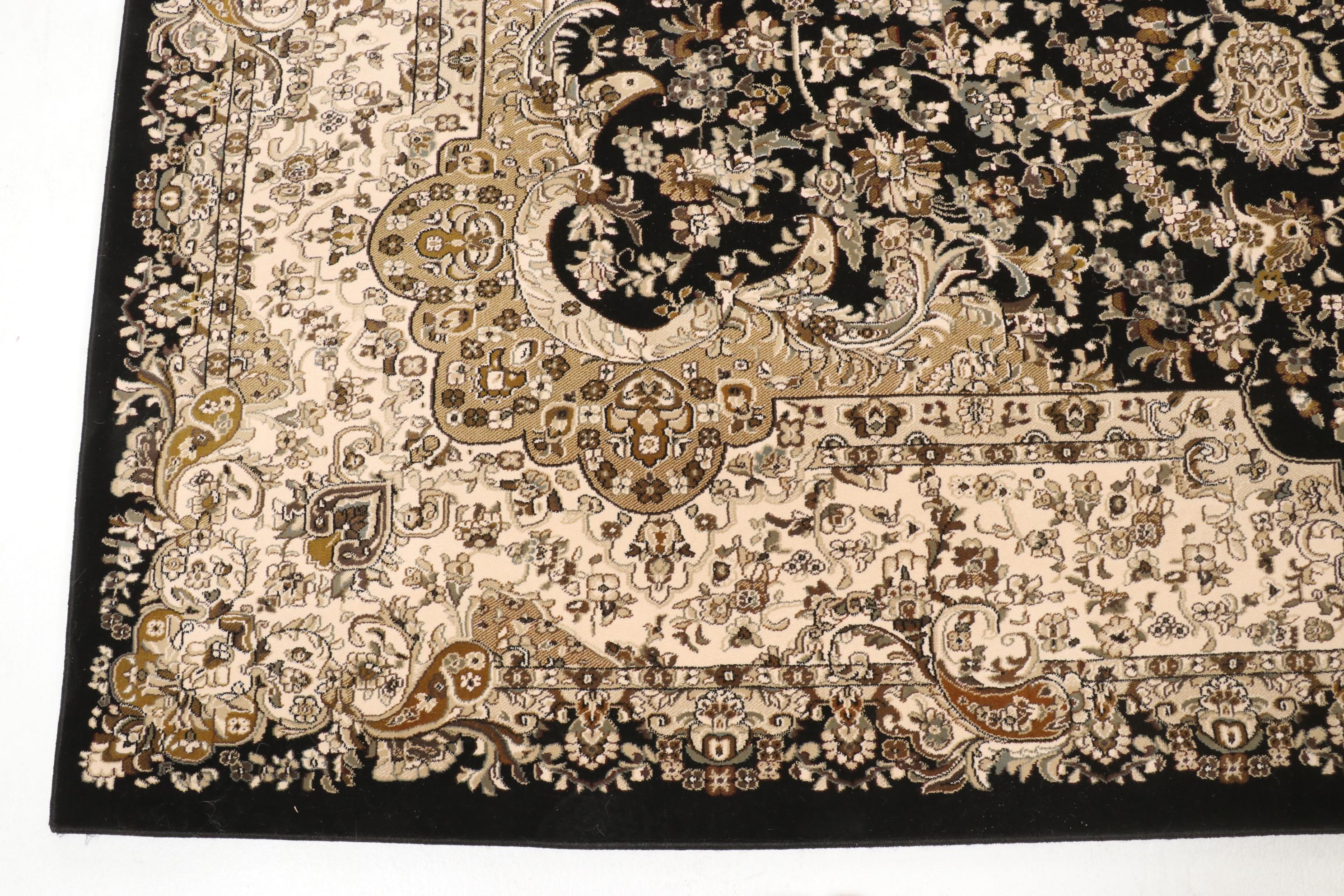 8'11 x 13' Machine Made Thomasville Timeless Classic Selby Black Room