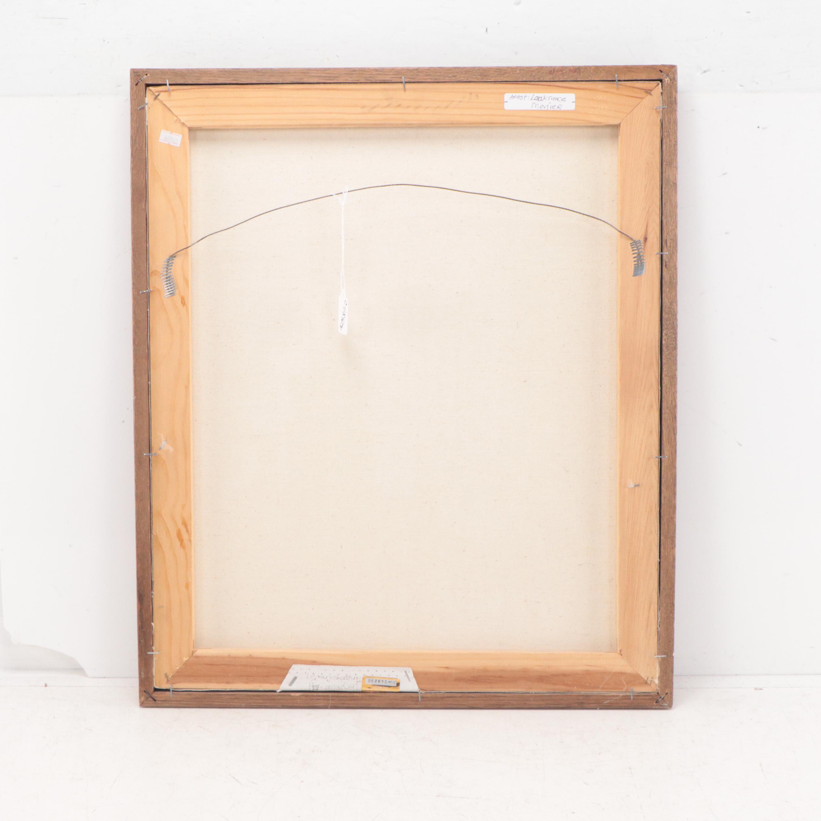 Lawrence Monier Oil Painting "Old Chicago," Late 20th Century